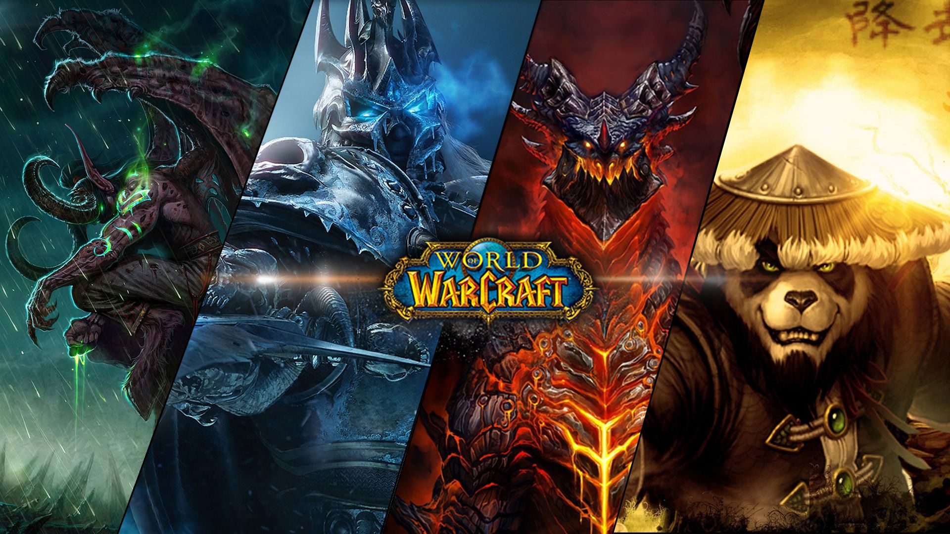 World of Warcraft espansioni collage, 1920x1080 Full HD 1080p, PC