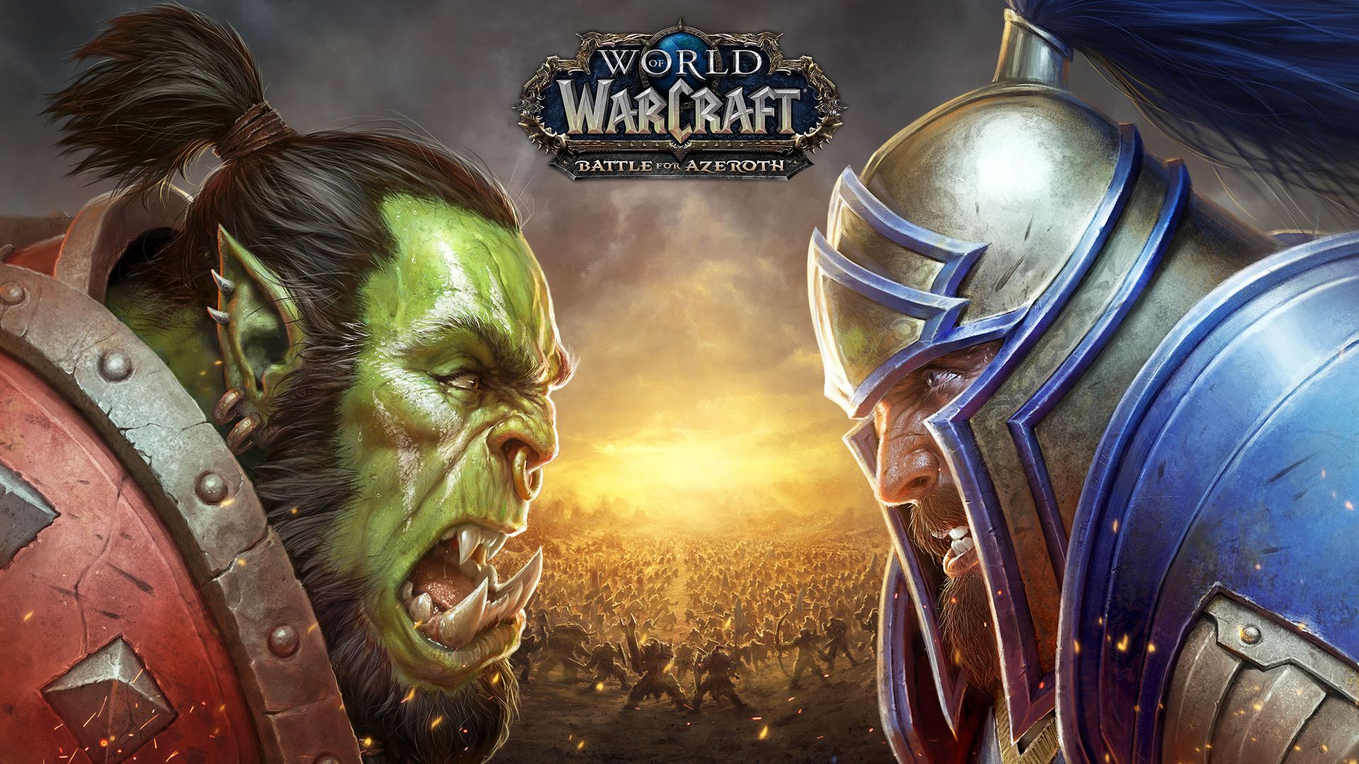Orco contro umano, Battle for Azeroth, 1920x1080 1080p, PC