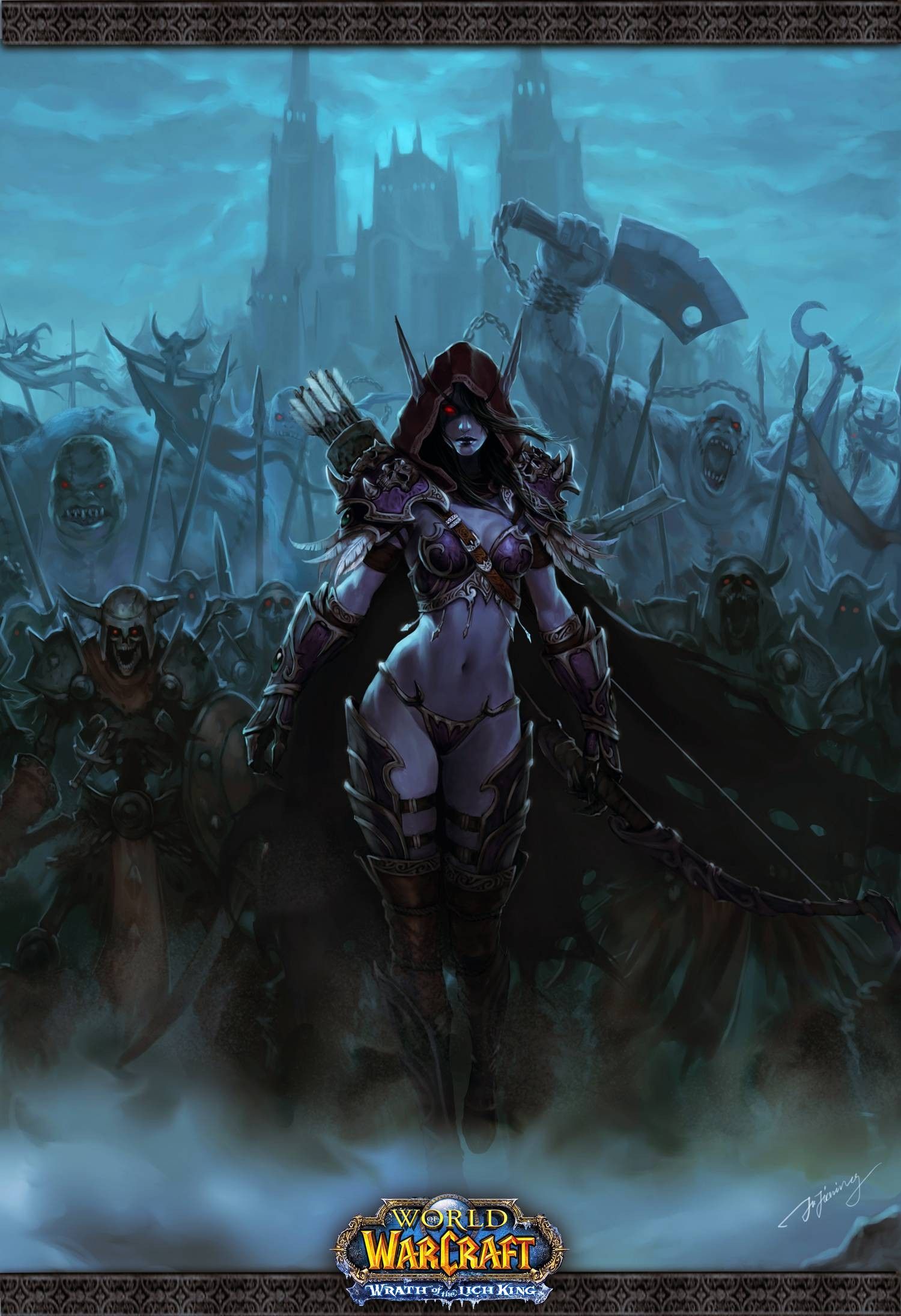 Sylvanas World of Warcraft esercito non morto, 1500x2192 Full HD Verticale, Smartphone