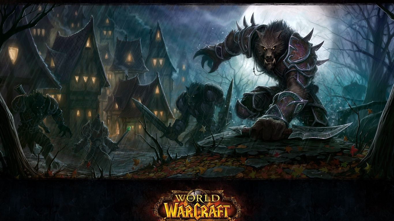 World of Warcraft licantropo notturno, 1366x768 HD, Desktop
