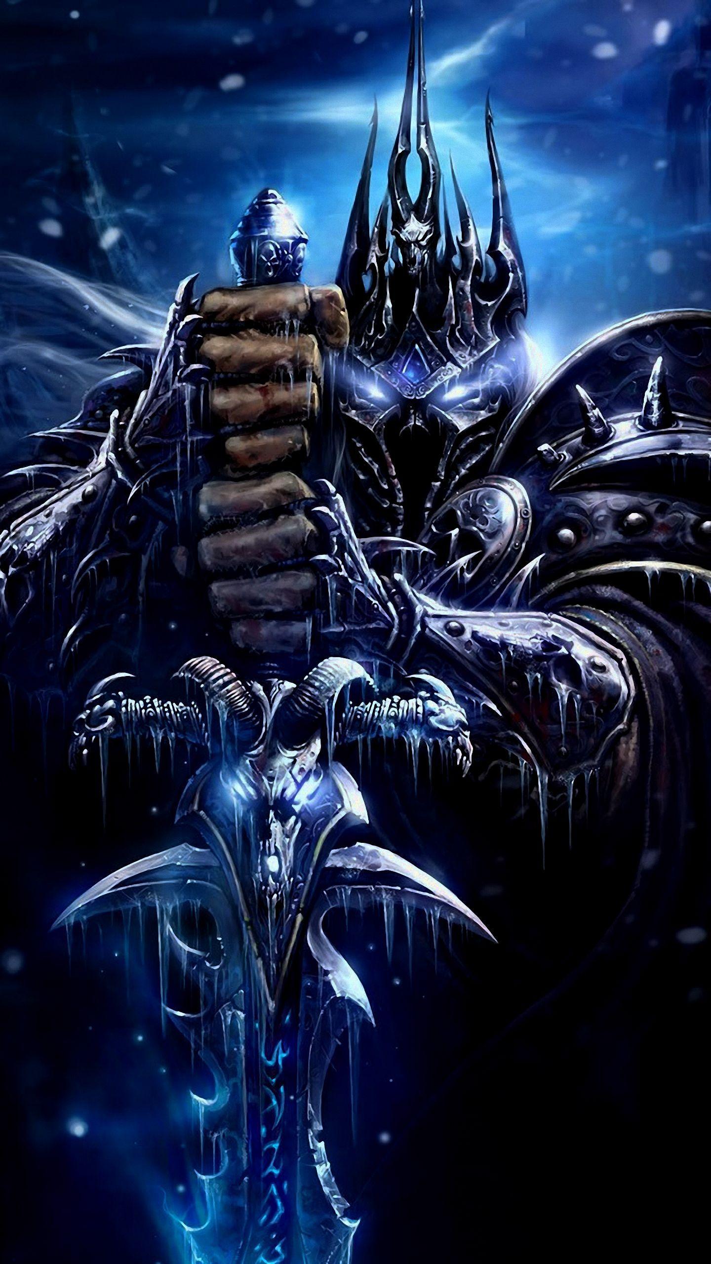 Lich King Warcraft armatura ghiaccio, 1440x2560 Full HD Verticale, Smartphone