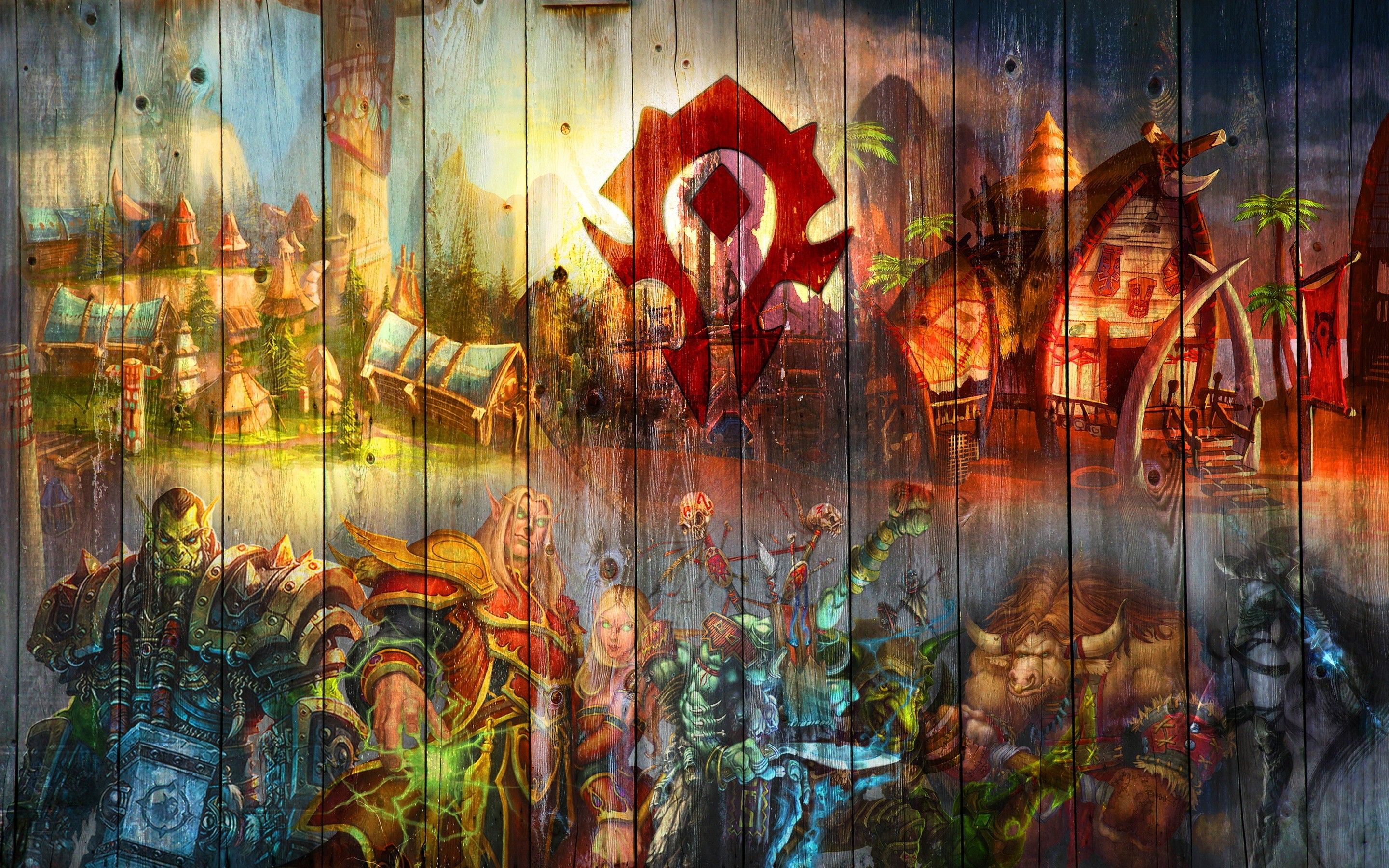 Personaggi World of Warcraft in fila, 1920x1080 Full HD 1080p, PC