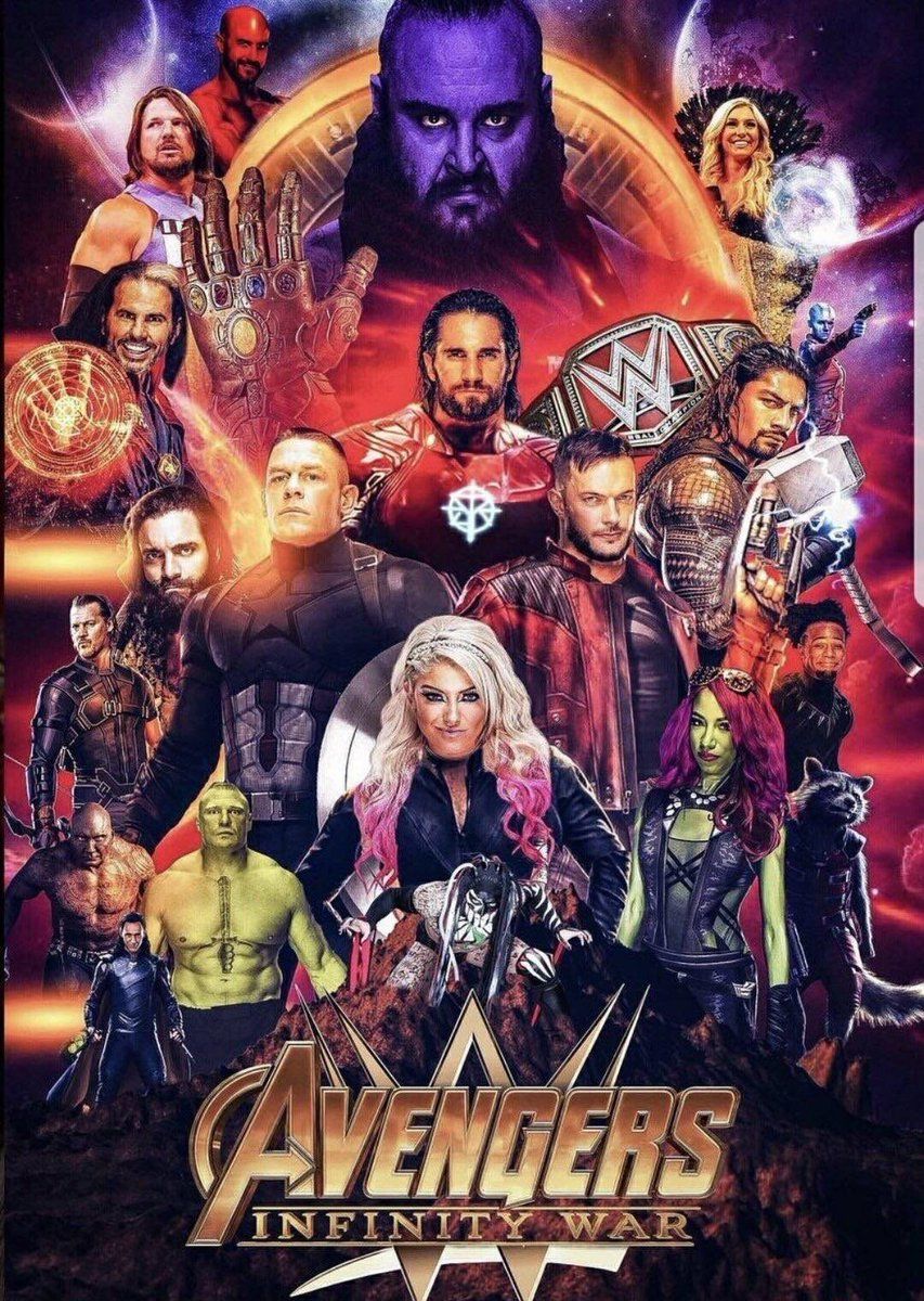 Lottatori WWE stile Avengers, Marvel, 853x1200 Verticale, Telefono