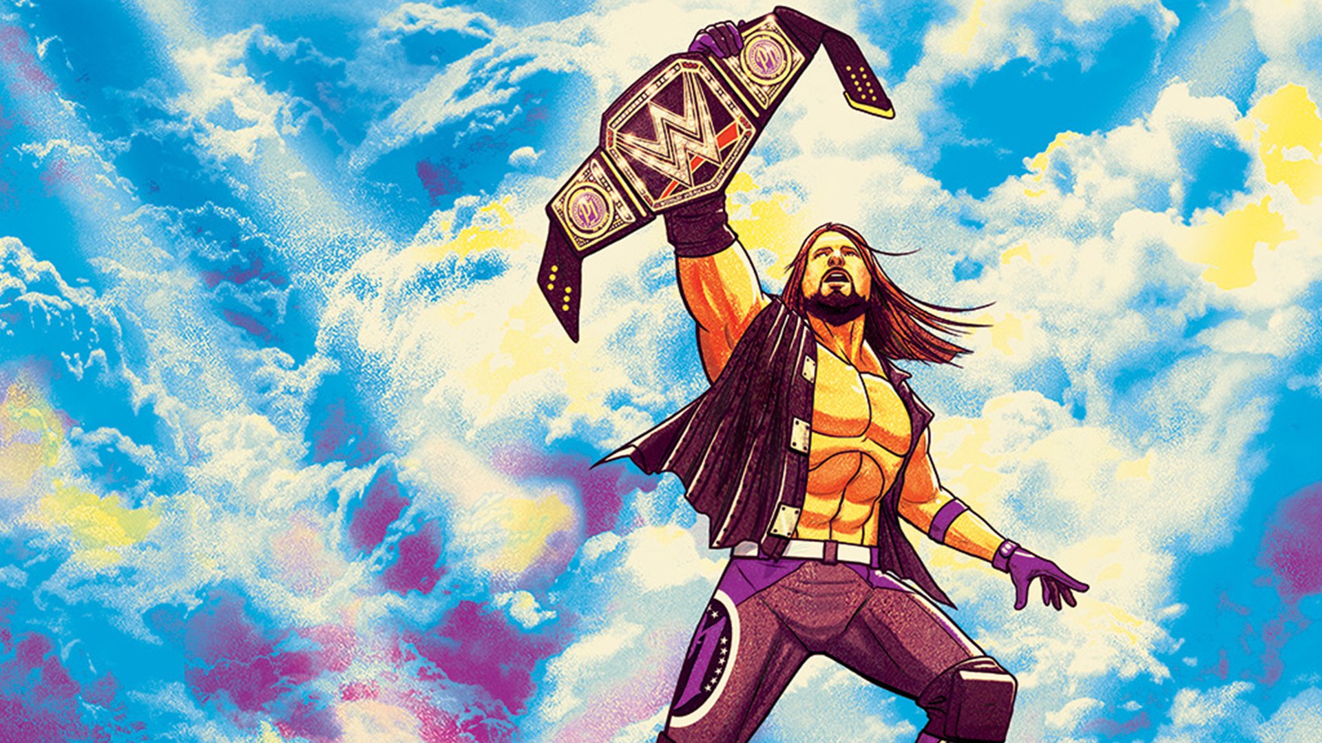 Lottatore WWE con cintura, 1920x1080 1080p, Desktop