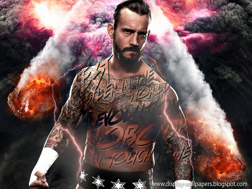 Lottatore WWE tatuato con fuoco, 1024x768 HD, PC Desktop