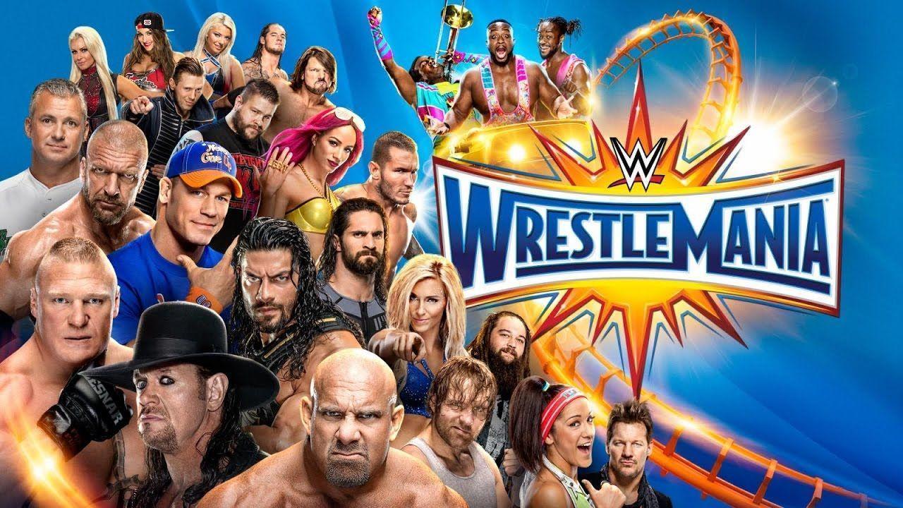 Wrestlemania WWE lottatori collage, 1280x720 720p, PC