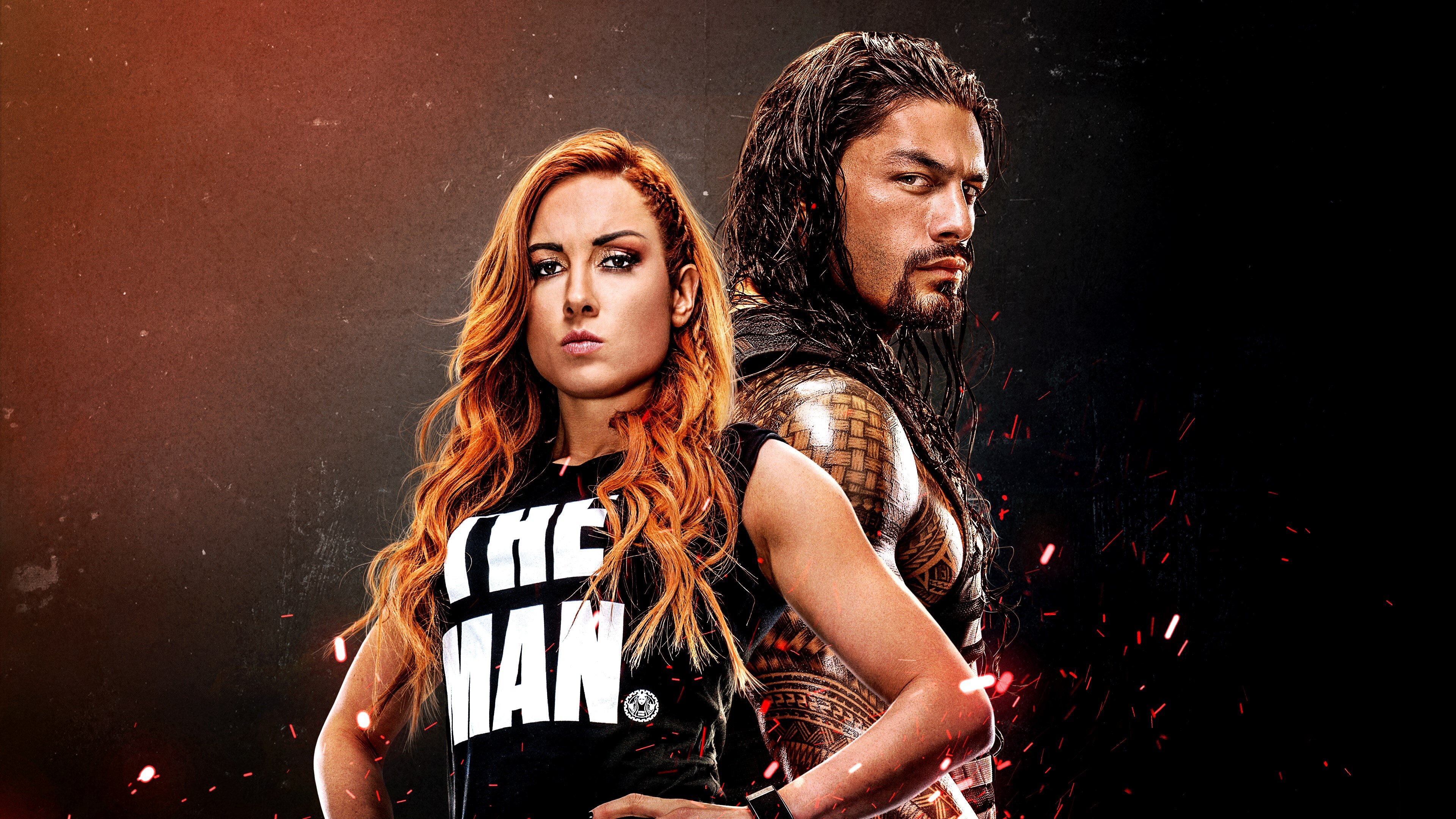 Lottatori WWE Becky Lynch Roman Reigns, 3840x2160 Ultra HD, 4K TV