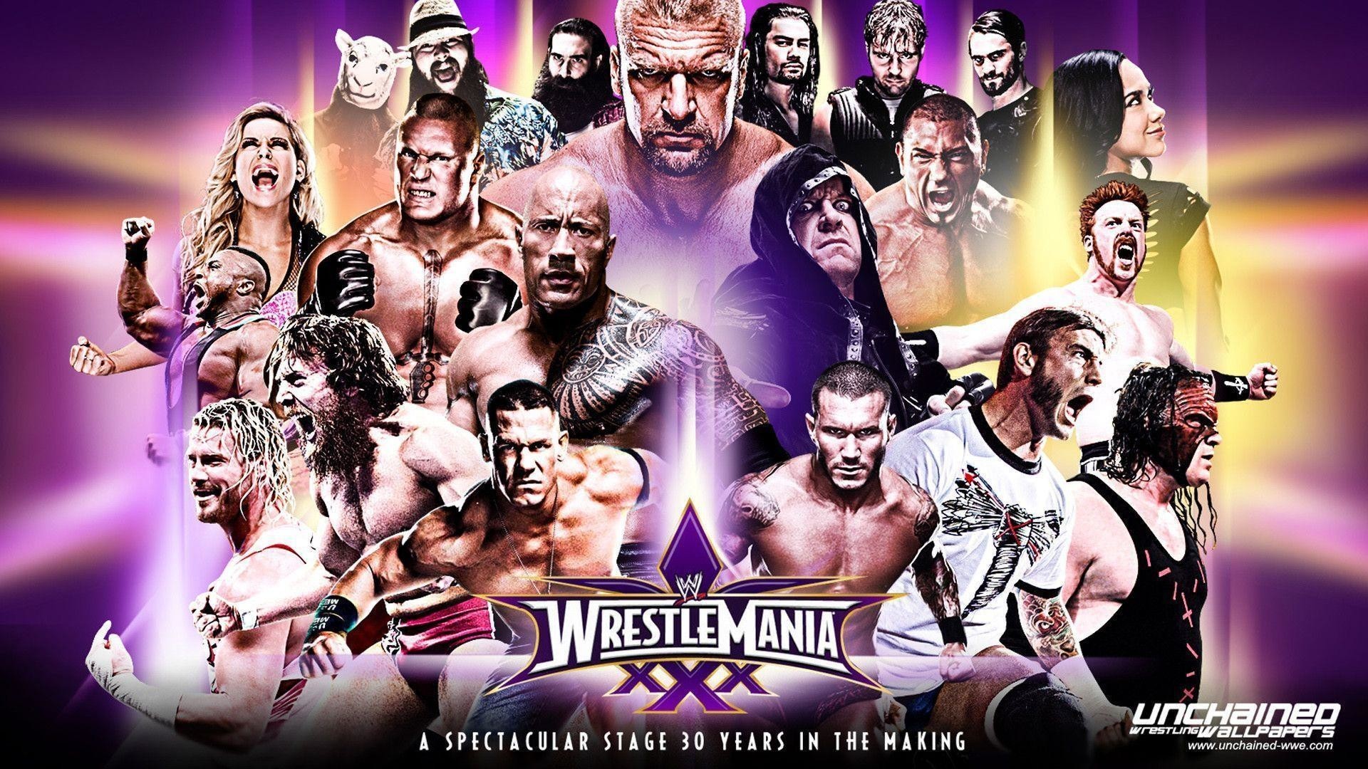 Poster WrestleMania XXX WWE, 1920x1080 1080p, Desktop