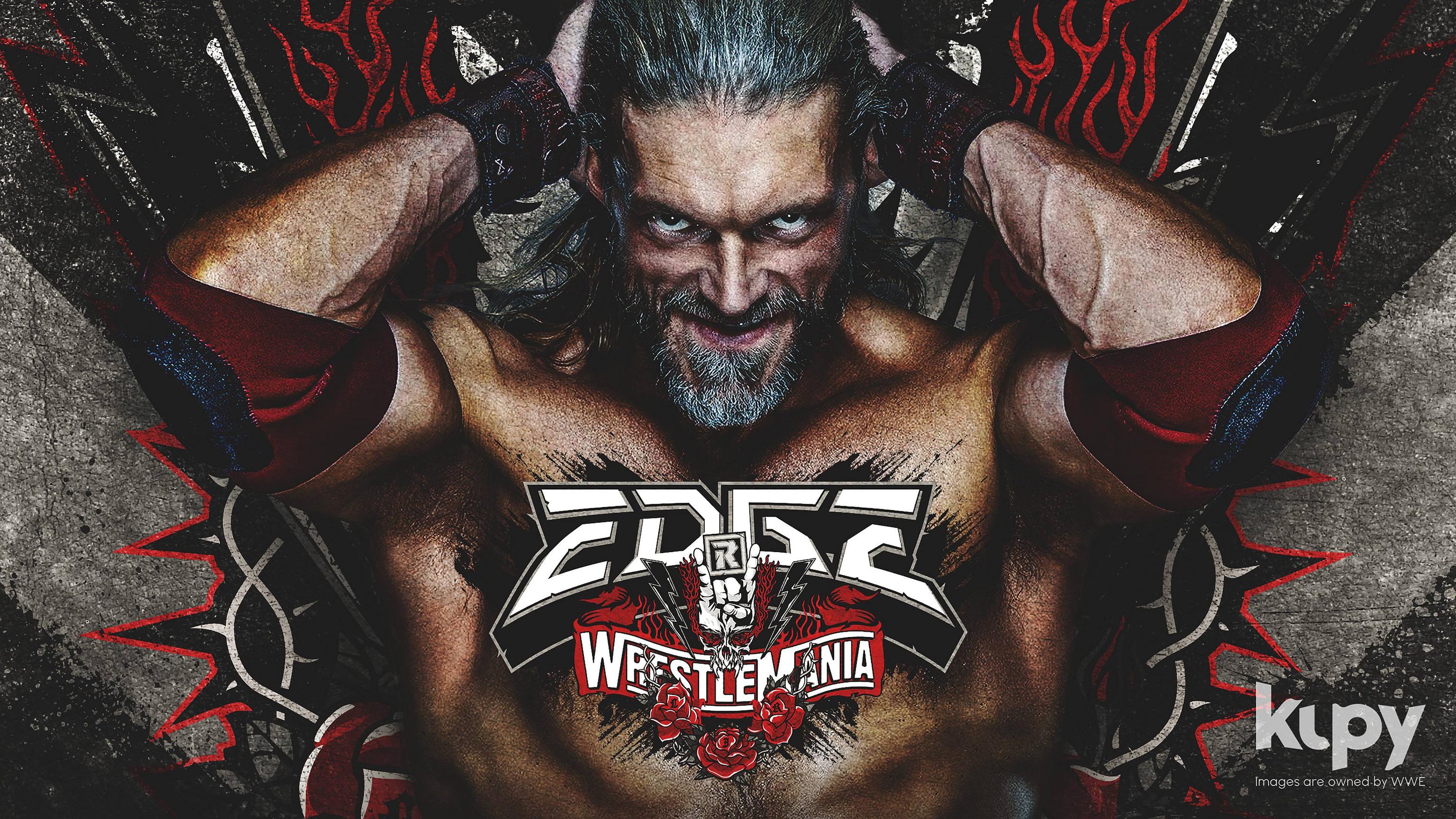 Lottatore WWE Edge WrestleMania, 3072x1728 2K+, Monitor Gaming