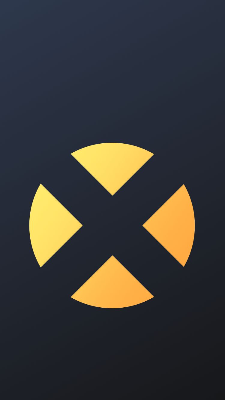 Logo X-Men giallo, 750x1334 Verticale, iPhone Air