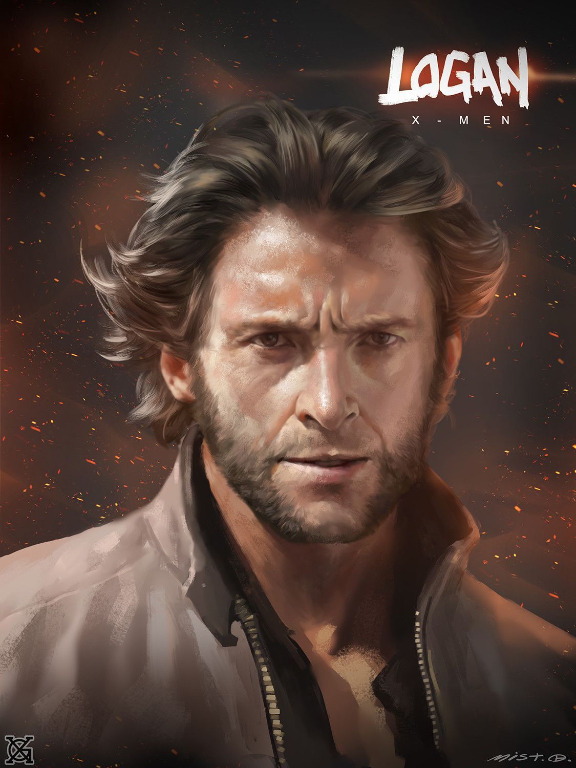 Logan Wolverine ritratto X-Men, 1125x1500 Full HD Verticale, iPhone Pro