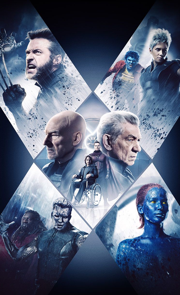 X-Men personaggi collage poster, 744x1216 Verticale, iPhone Plus