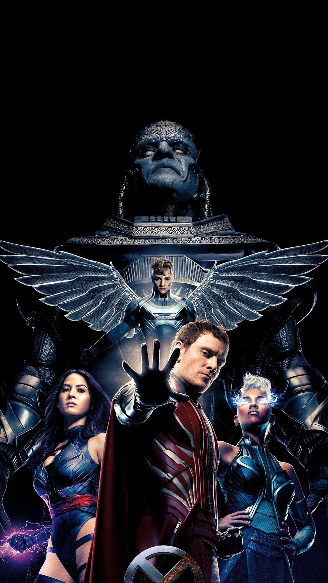 X-Men Apocalisse gruppo personaggi, 1080x1920 Full HD Verticale, iPhone Pro Max