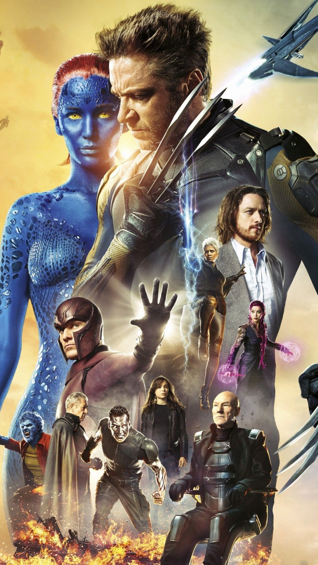 X-Men Apocalypse poster film, 1440x2560 Full HD Verticale, iPhone Plus