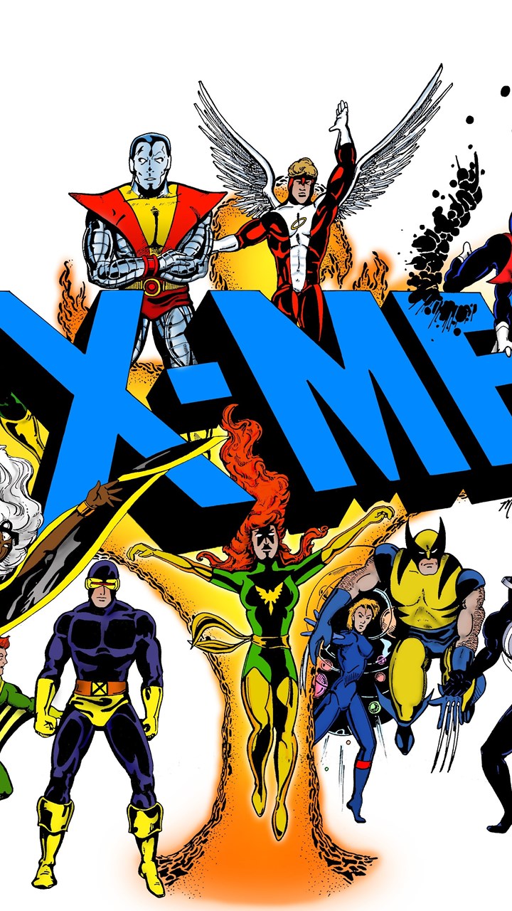 X-Men gruppo supereroi fumetto, 720x1280 Verticale, iPhone Plus
