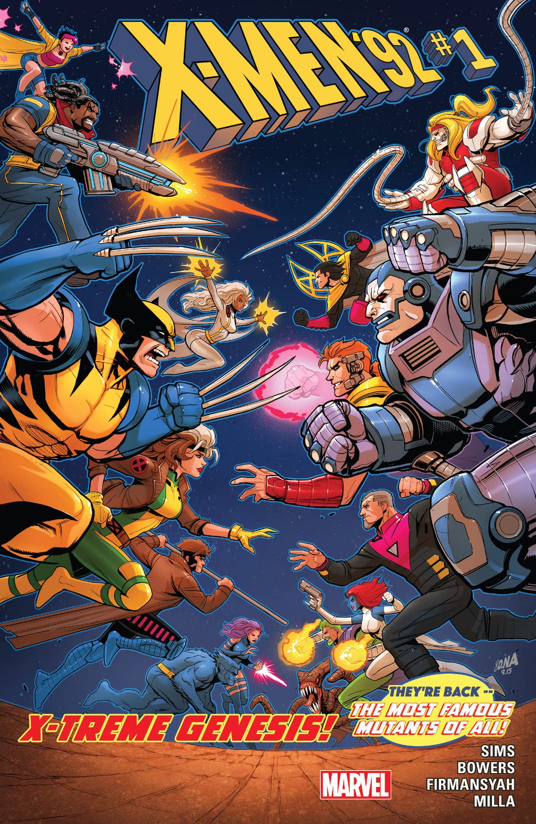 X-Men '92 copertina fumetto, 1073x1650 Verticale, iPhone Air