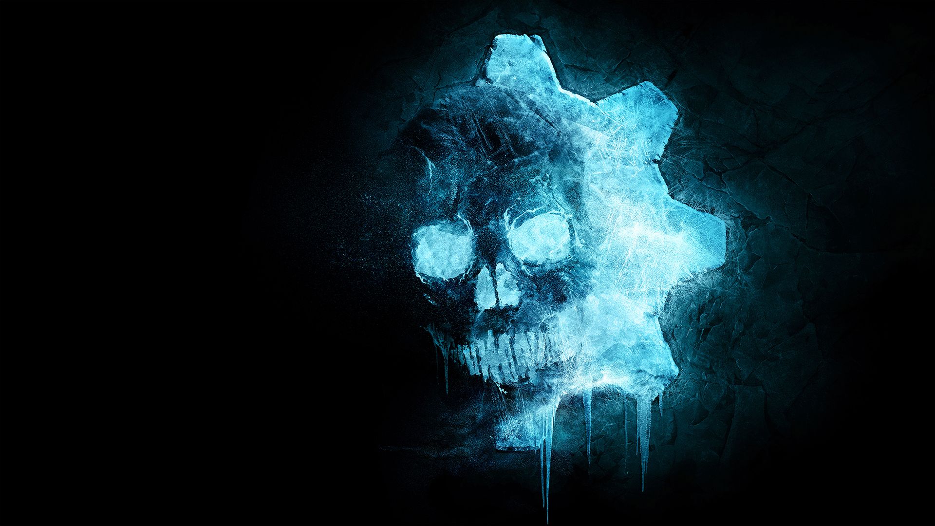 Teschio Gears of War blu, 1920x1080 Full HD, PC Desktop