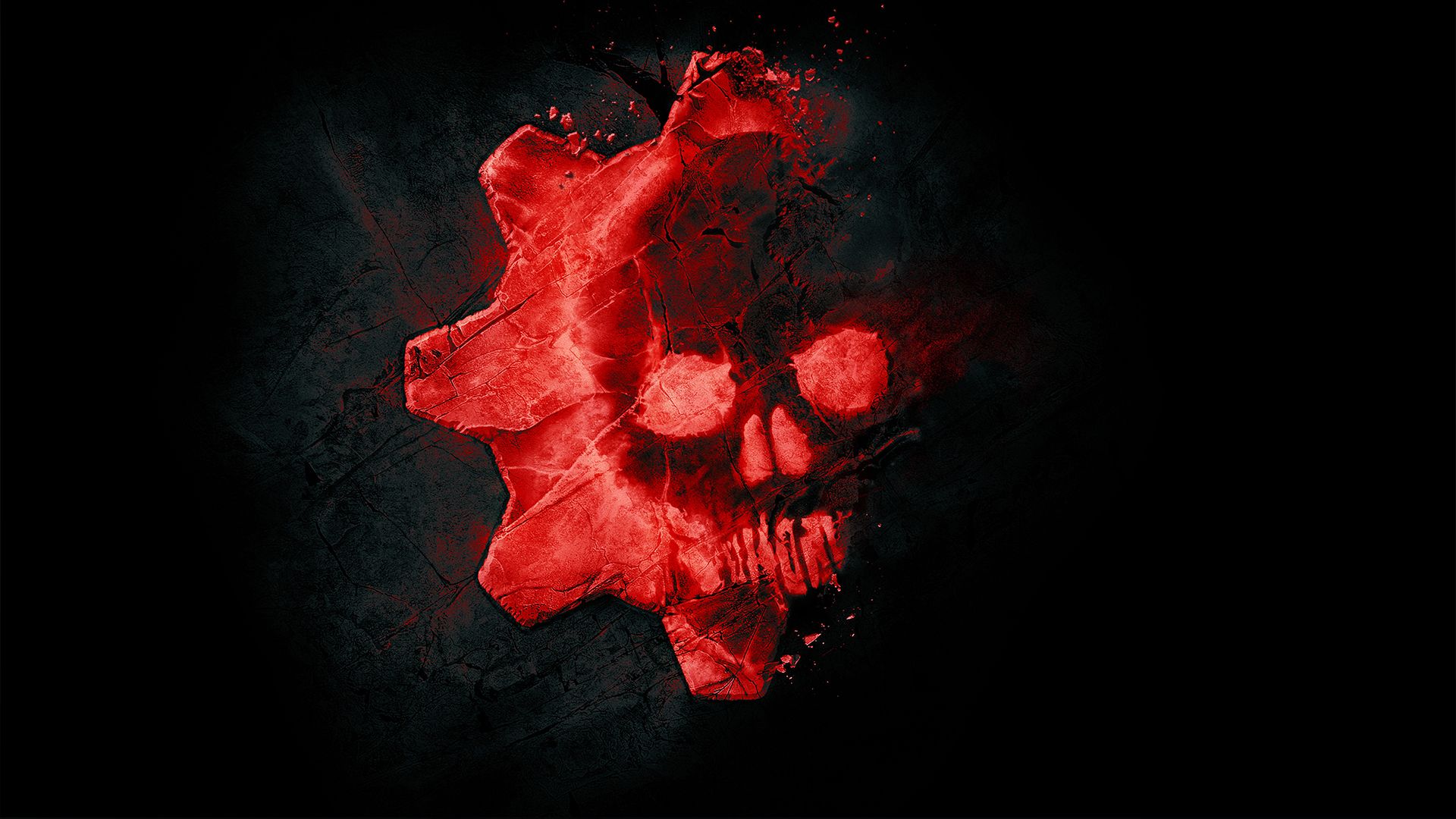 Logo teschio Gears of War, 1920x1080 Full HD 1080p, Desktop