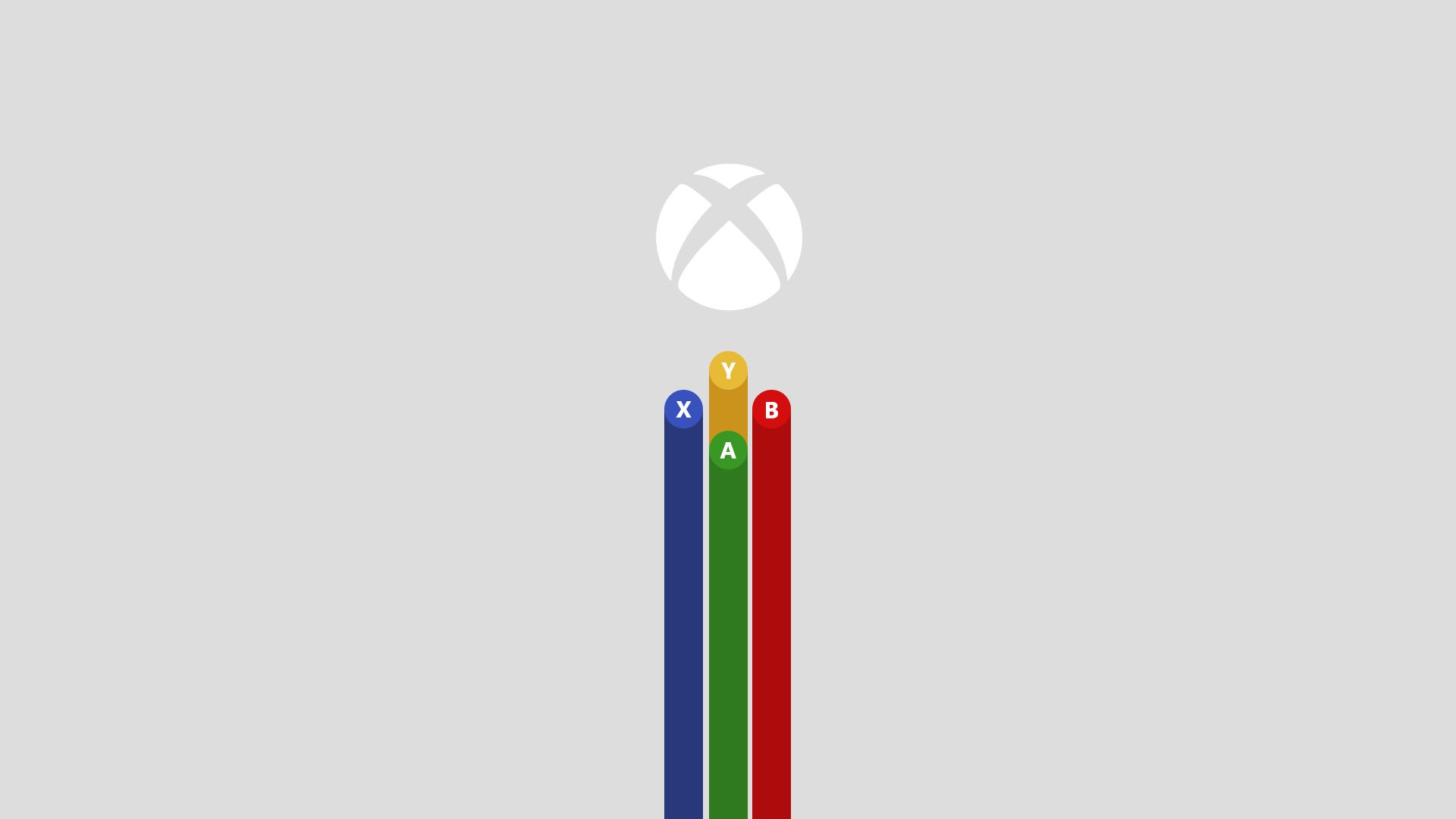 Logo Xbox con pulsanti colorati, console Microsoft, 1920x1080 Full HD 1080p, Desktop