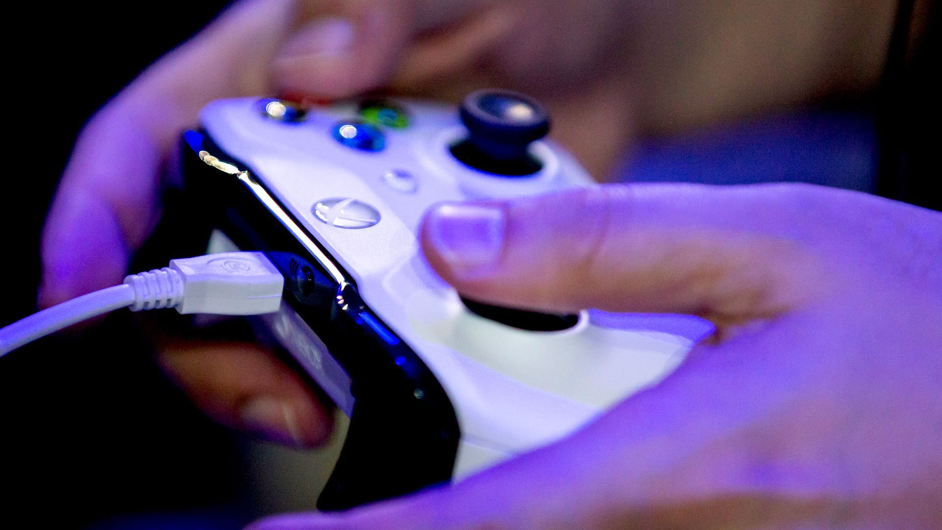 Controller Xbox disegnato, luna verde, 1920x1080 1080p, Desktop