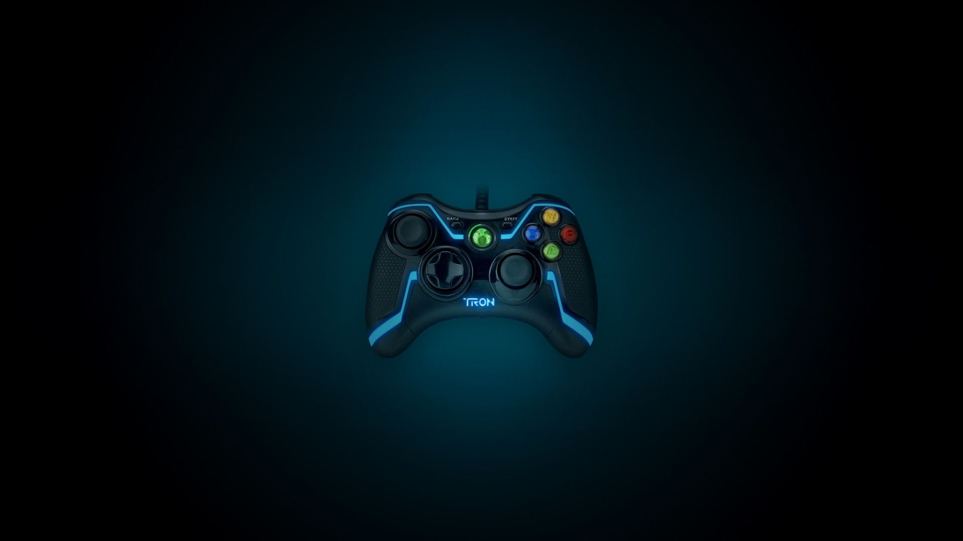Controller Xbox blu neon, 1920x1080 Full HD 1080p, PC Desktop