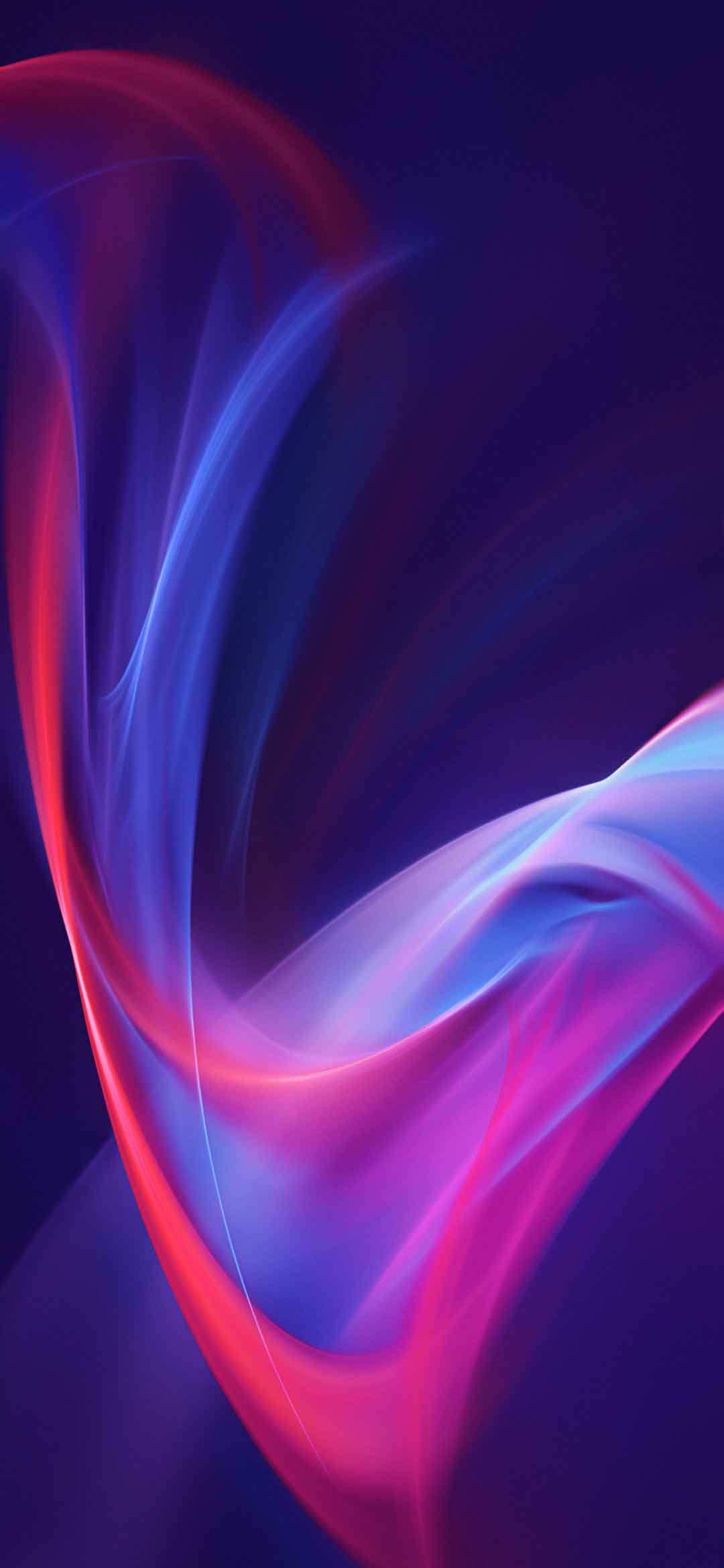 Onde astratte blu e rosa, 1080x2340 Full HD Verticale, Xiaomi Mi