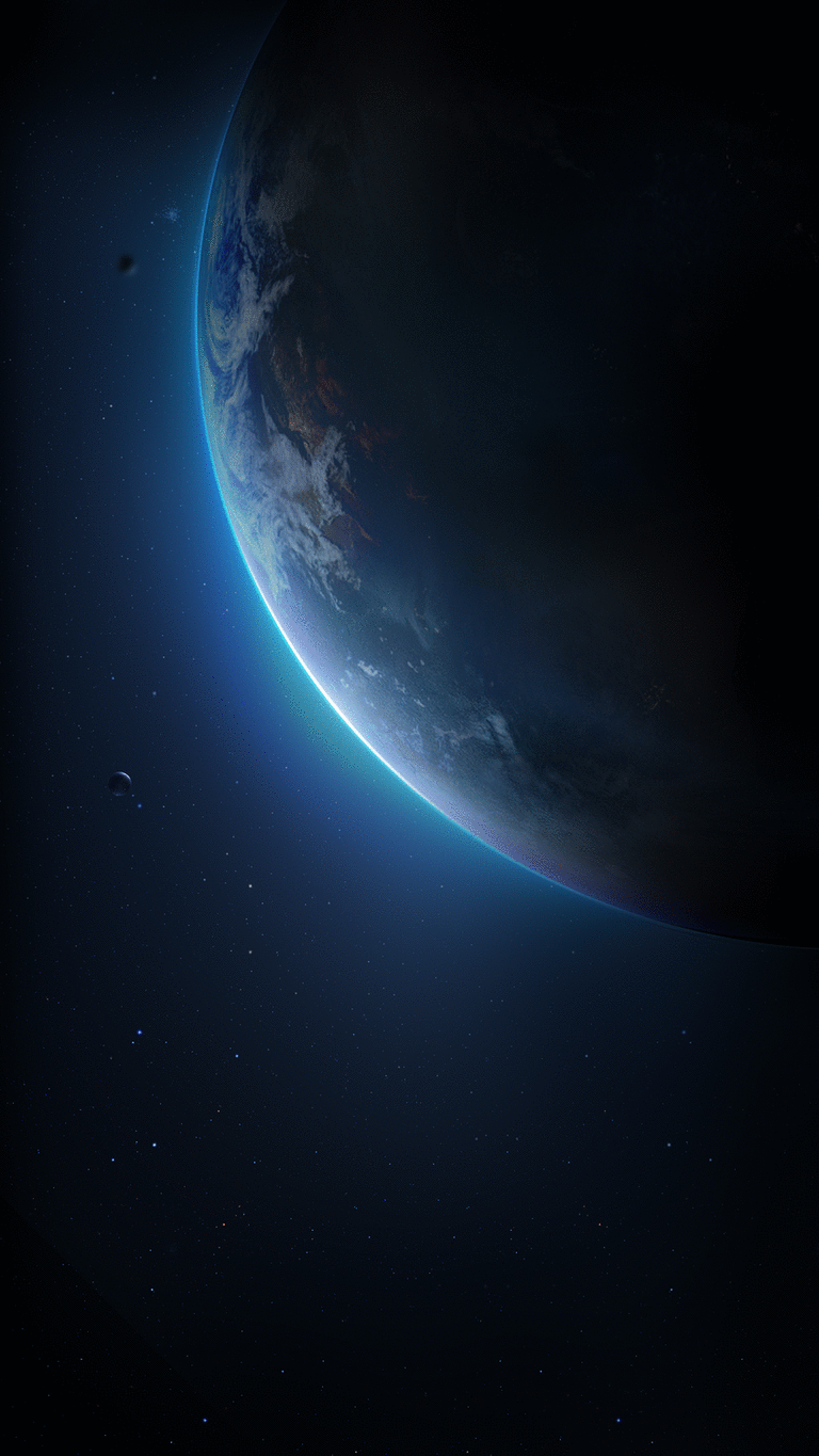 Pianeta Terra vista spaziale, 768x1365 Full HD Verticale, POCO