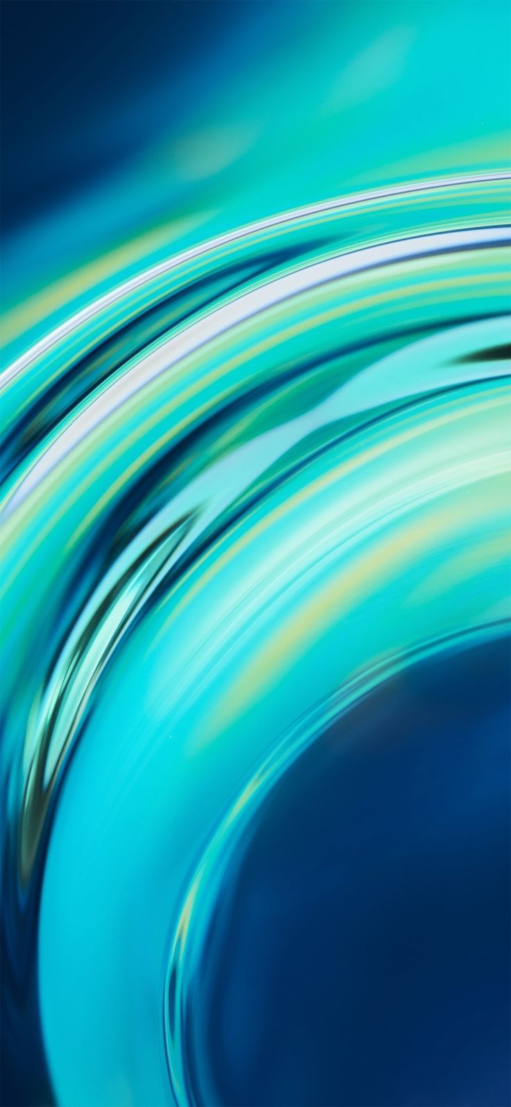 Onde astratte blu turchese, 736x1594 Full HD Verticale, Xiaomi