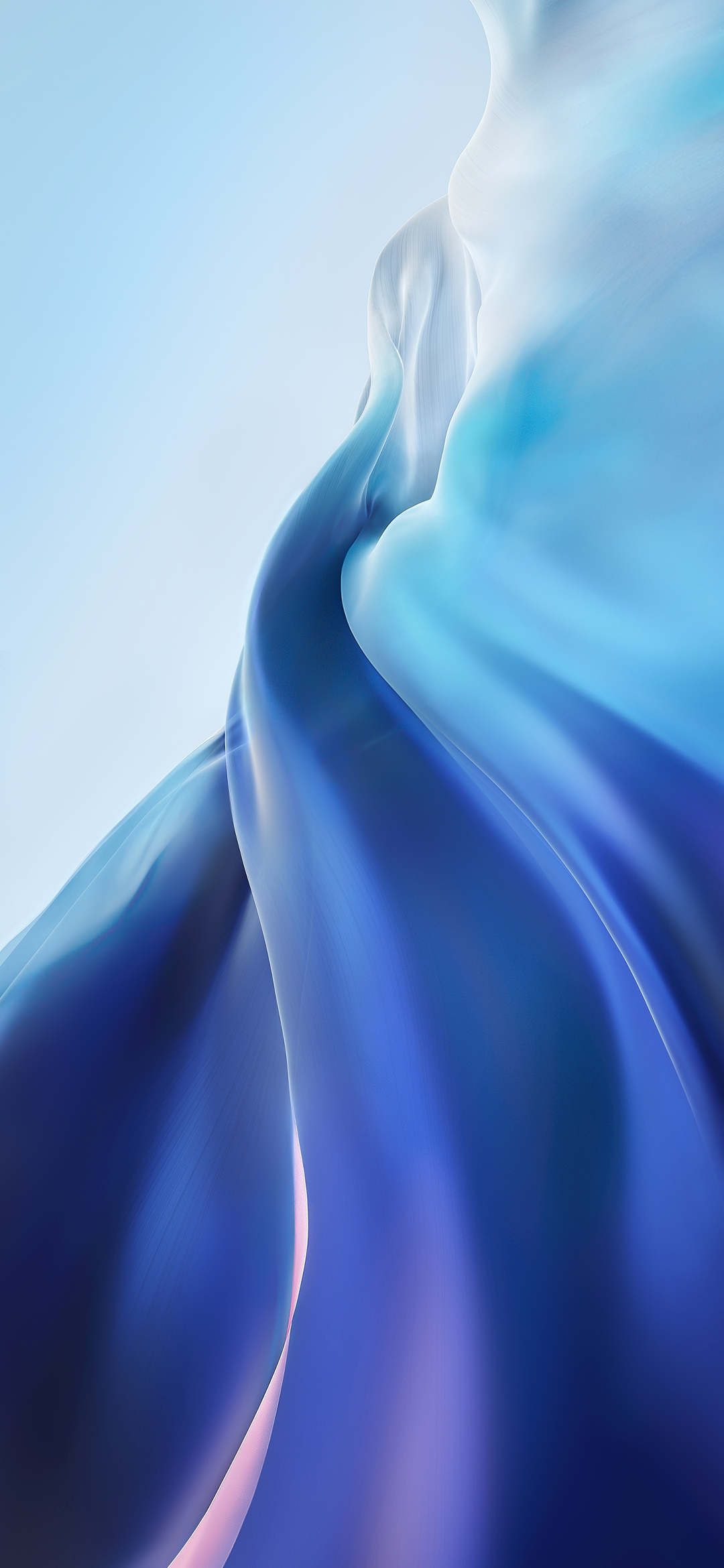Onde astratte blu sfumate, 1080x2340 Verticale, Xiaomi Mi