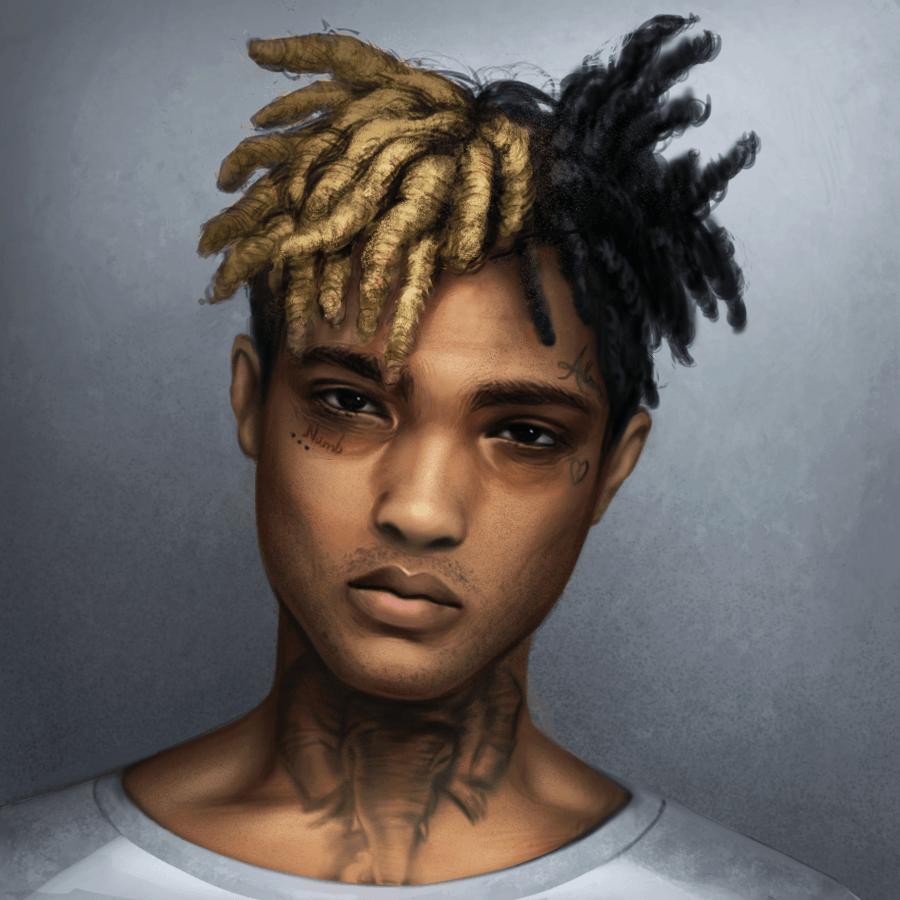 Ritratto XXXTentacion dreadlocks bicolore, 900x900 HD, iPad