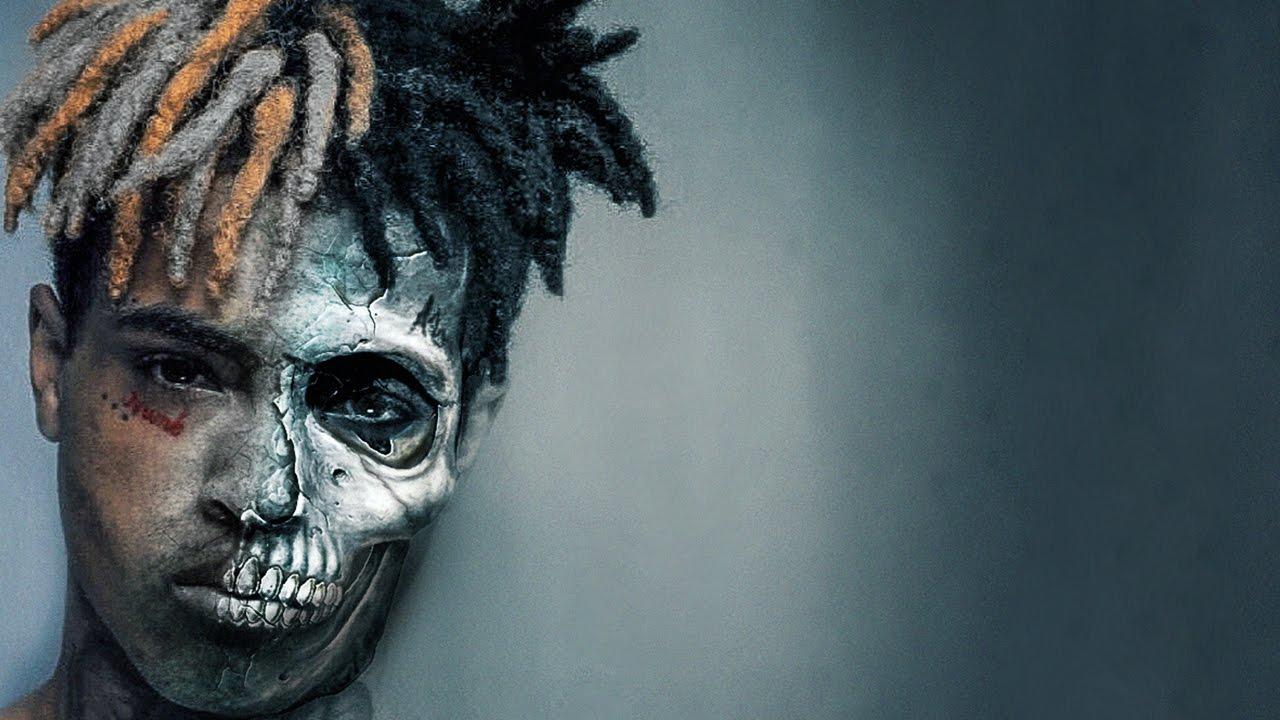 XXXTentacion volto teschio dipinto, rapper, 1280x720 HD, Galaxy Tab