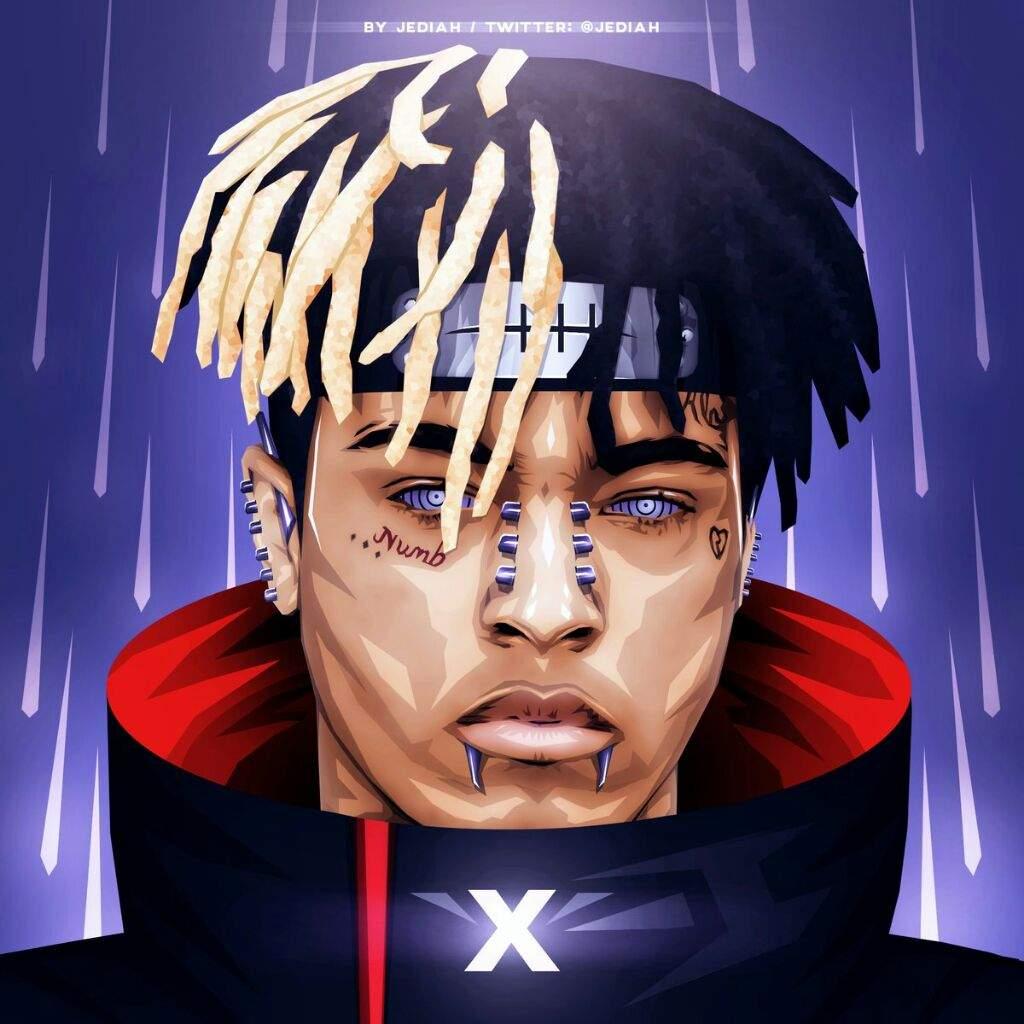 XXXTentacion ritratto stile anime, 1024x1024 HD, PC Desktop