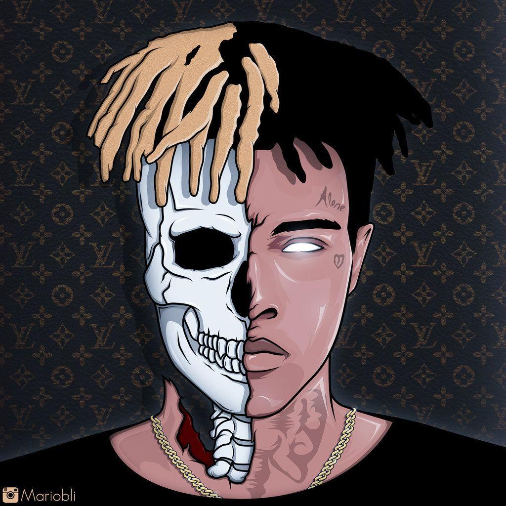 Ritratto XXXTentacion capelli bicolore, 1200x1200 HD, Laptop