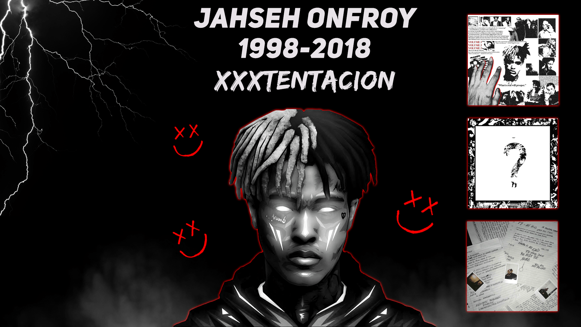 XXXTentacion ritratto app icona, 2158x3840 Full HD Verticale, iPhone