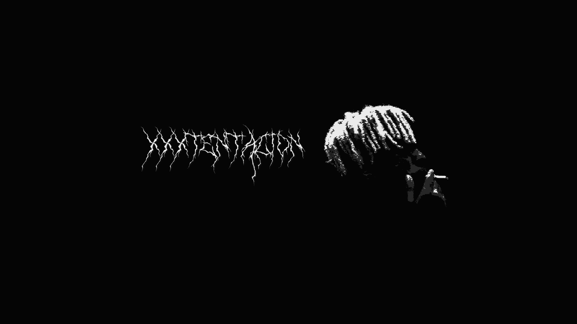 XXXTentacion logo testo nero, 1920x1080 Full HD, PC
