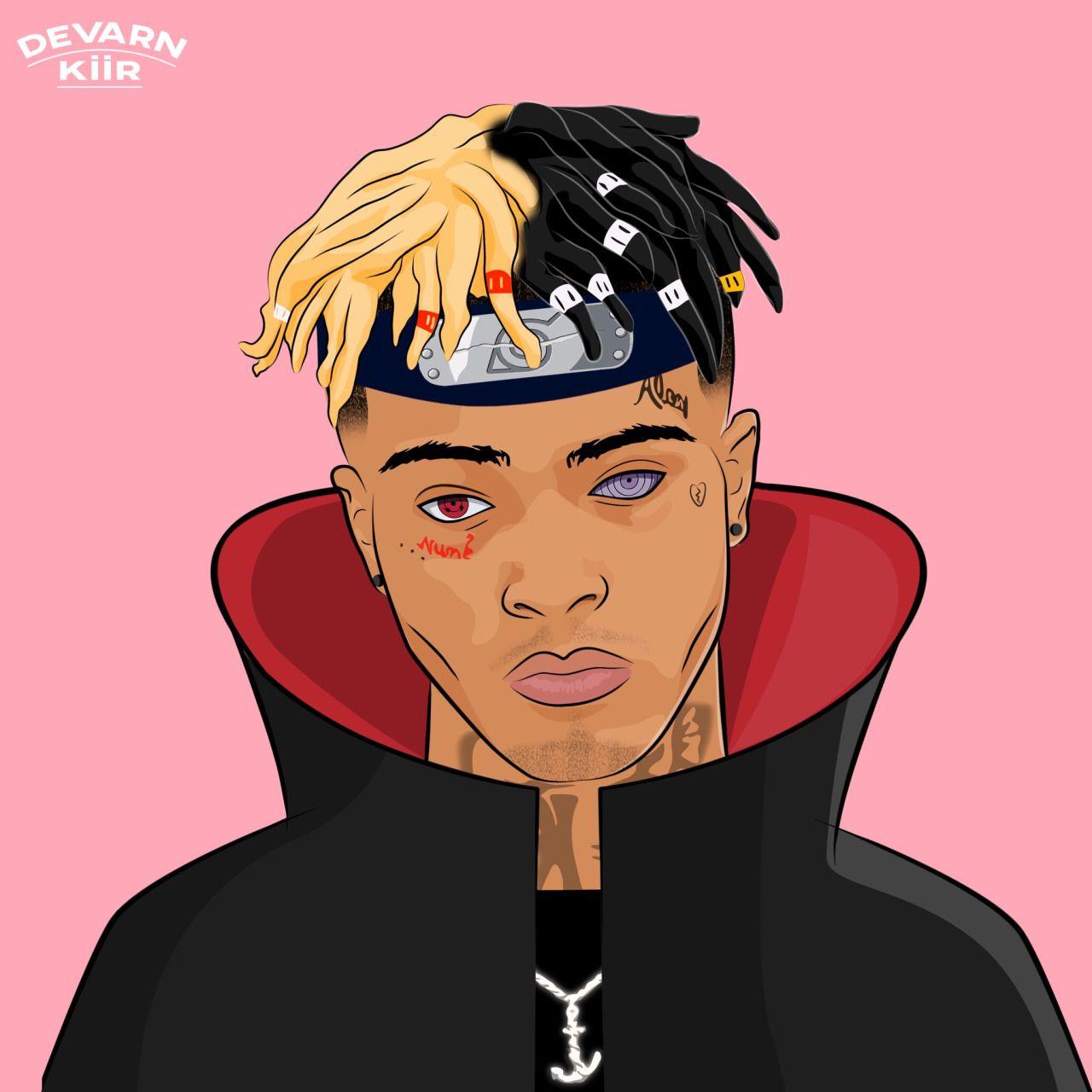 Ritratto XXXTentacion illustrato, Jahseh Onfroy, 1280x1280 HD, Desktop