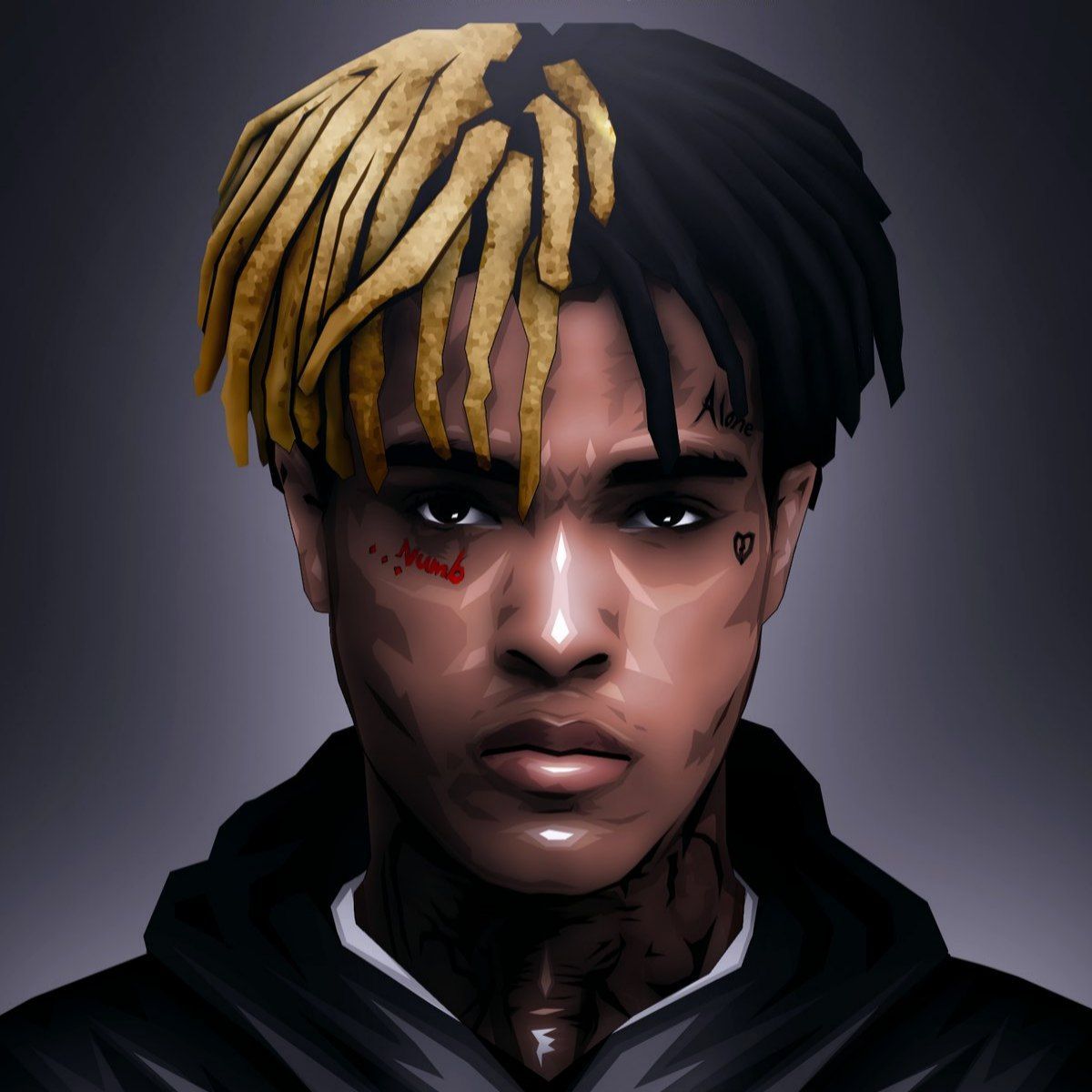 XXXTentacion arte digitale ritratto, 3840x2714 UHD, PC 4K
