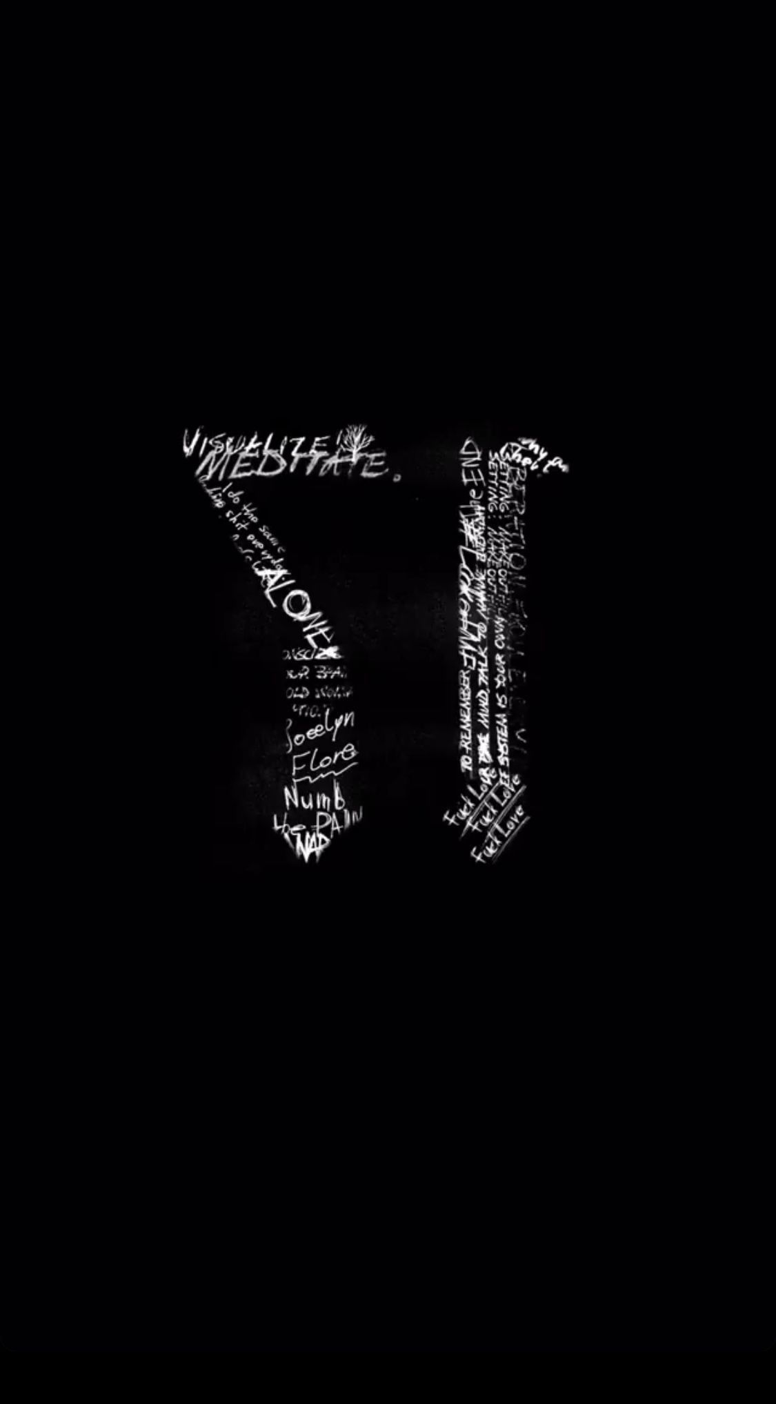 Teschio disegnato logo XXXTentacion, 1280x720 720p, PC
