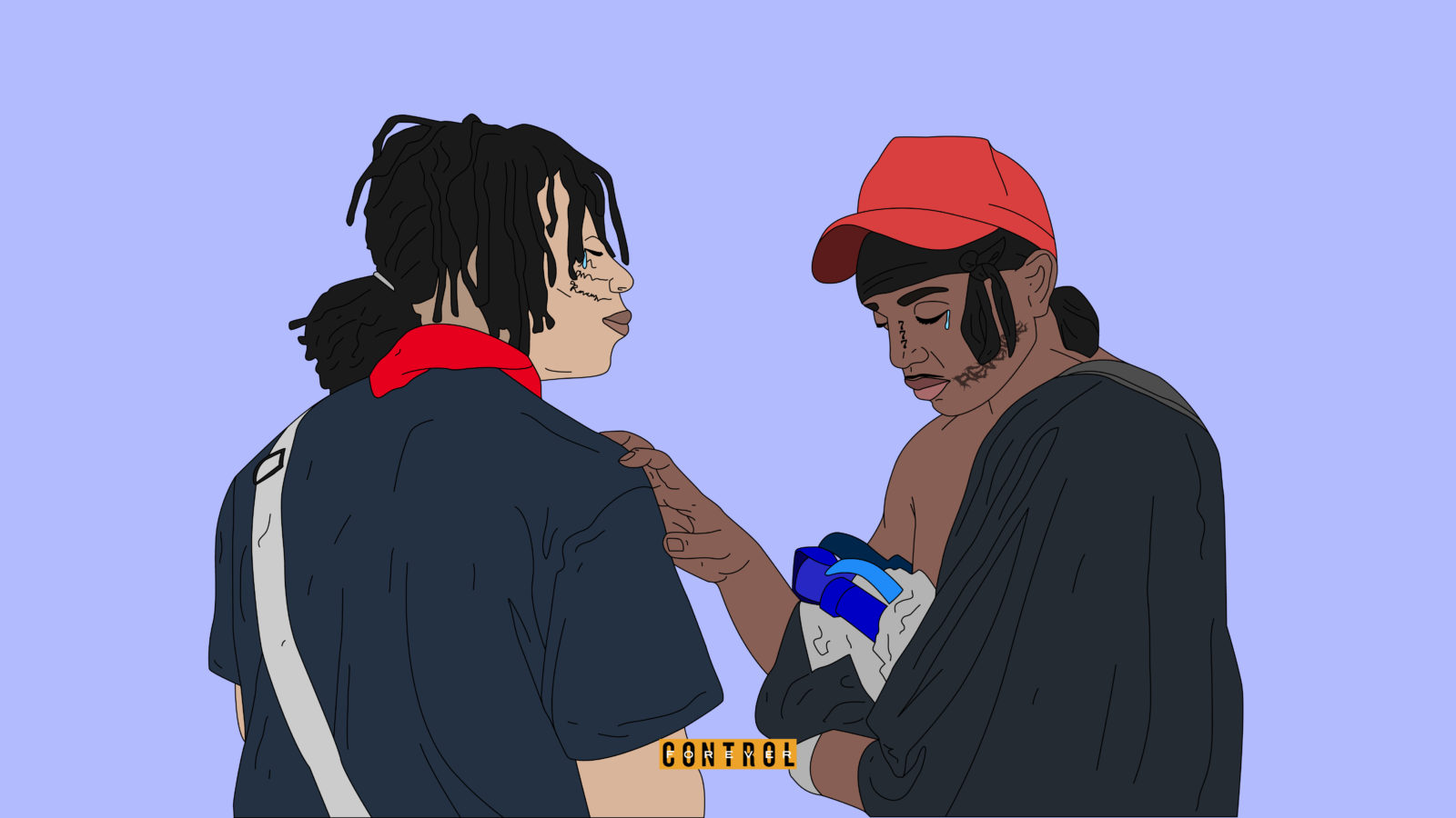 XXXTentacion cartone animato personaggi, 1600x900 HD Ready, Laptop