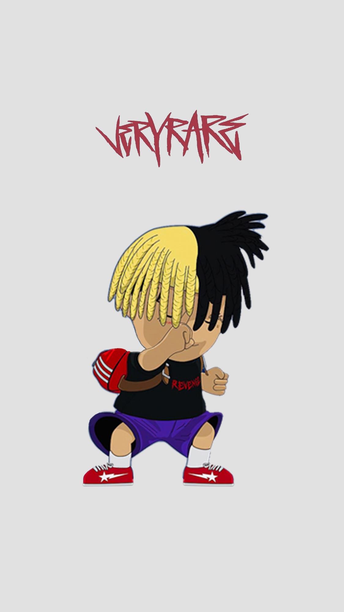XXXTentacion cartone stile anime, 1125x2000 Full HD Verticale, iPhone