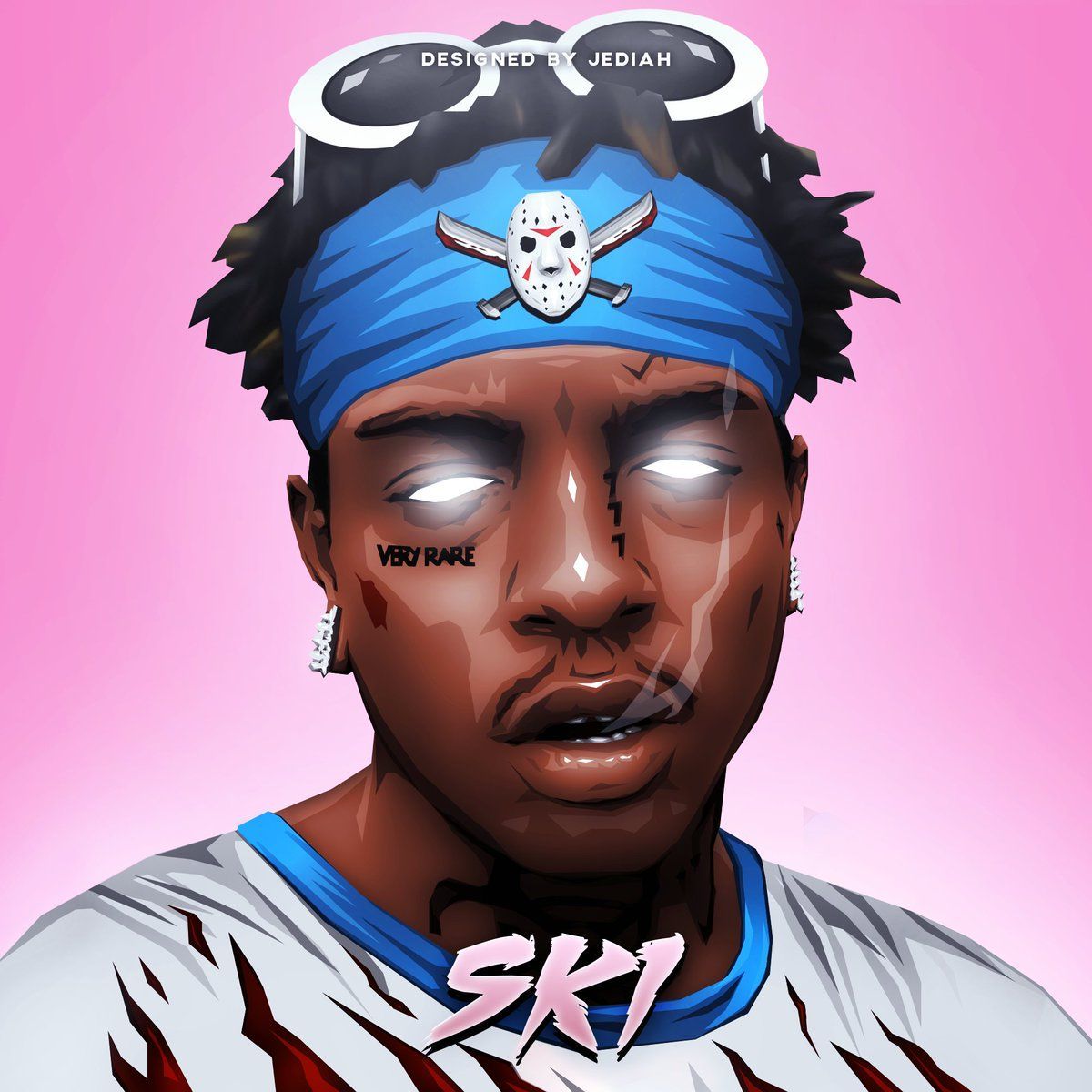 Ski Mask cartone, bandana blu, 1200x1200 HD, ROG Asus Laptop