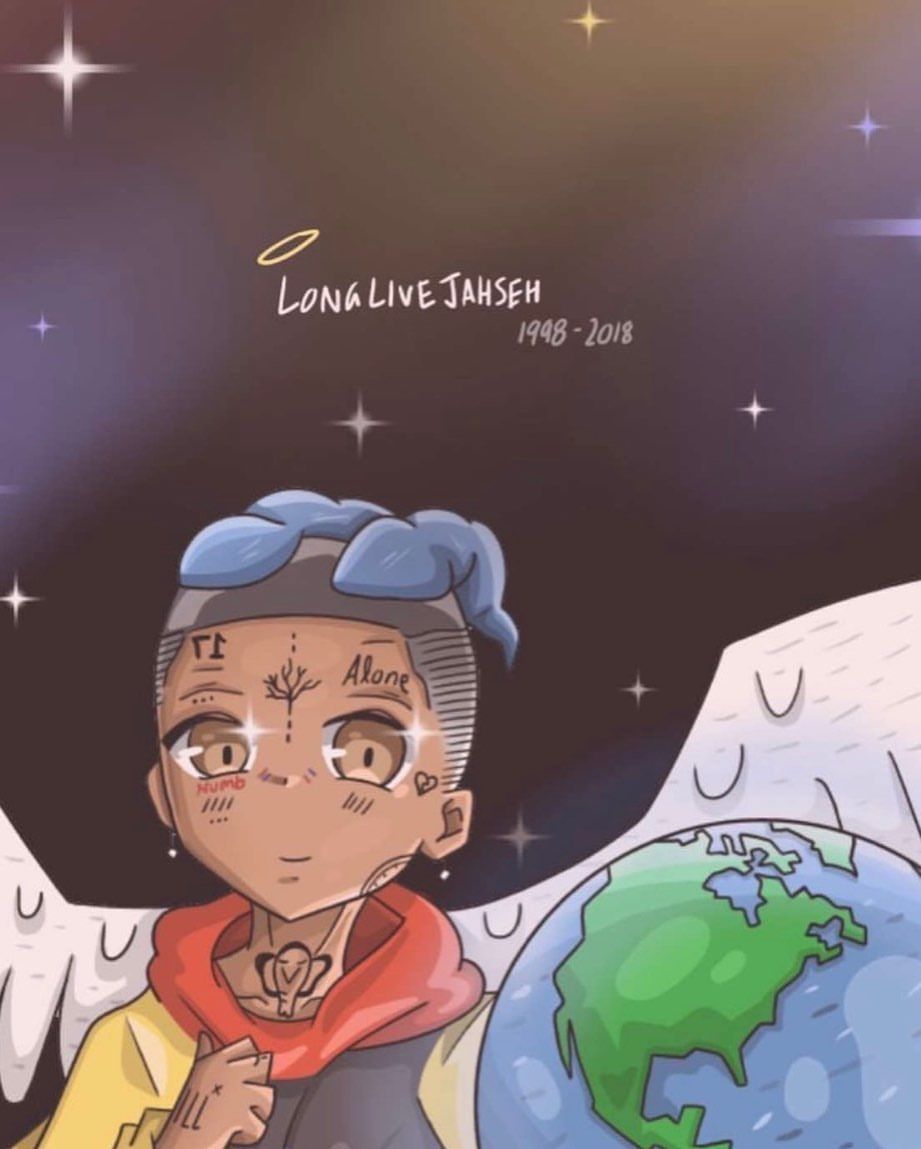XXXTentacion cartone, spazio, terra, 921x1149 Full HD Verticale, Smartphone