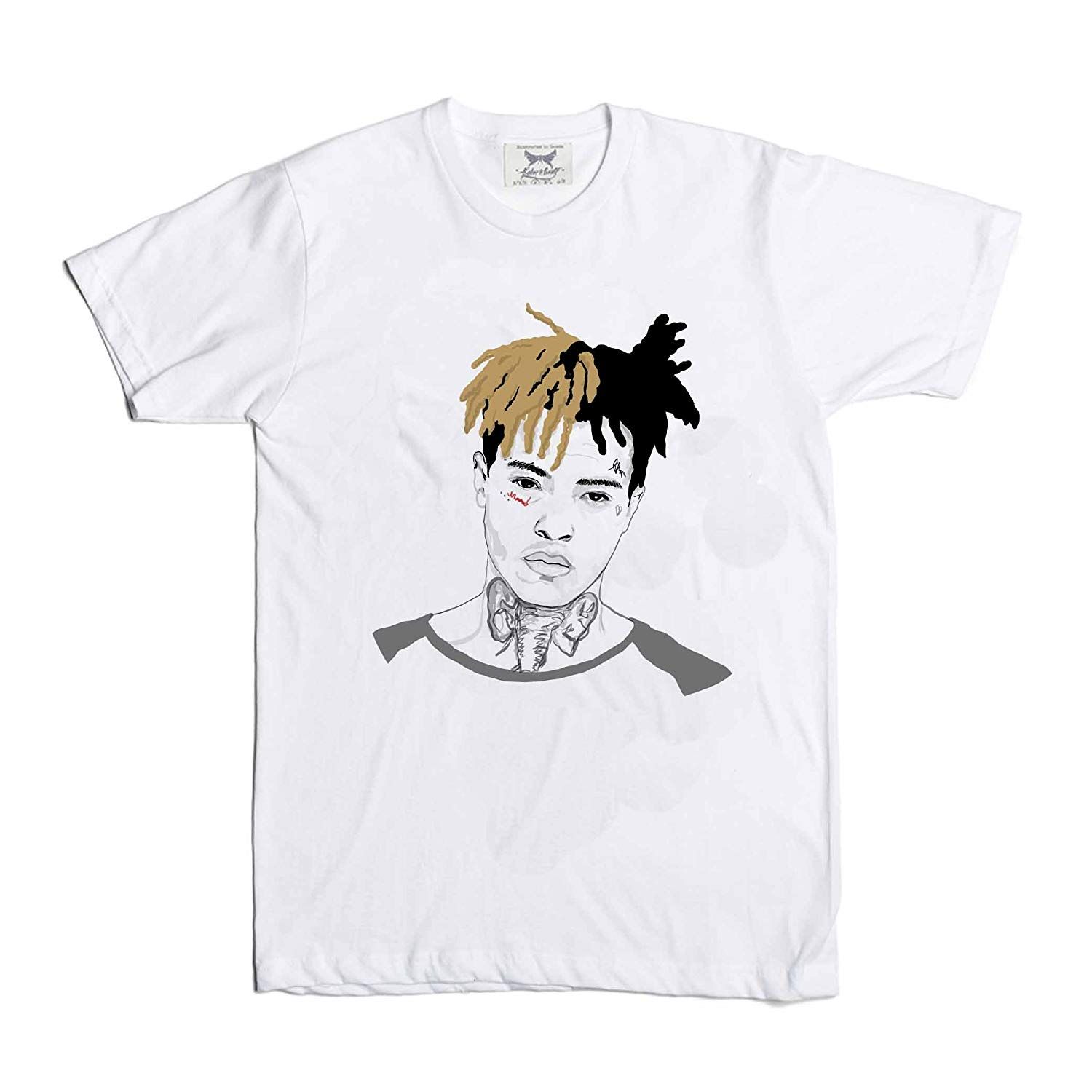 Maglietta bianca ritratto XXXTentacion, 1500x1500 HD, Desktop