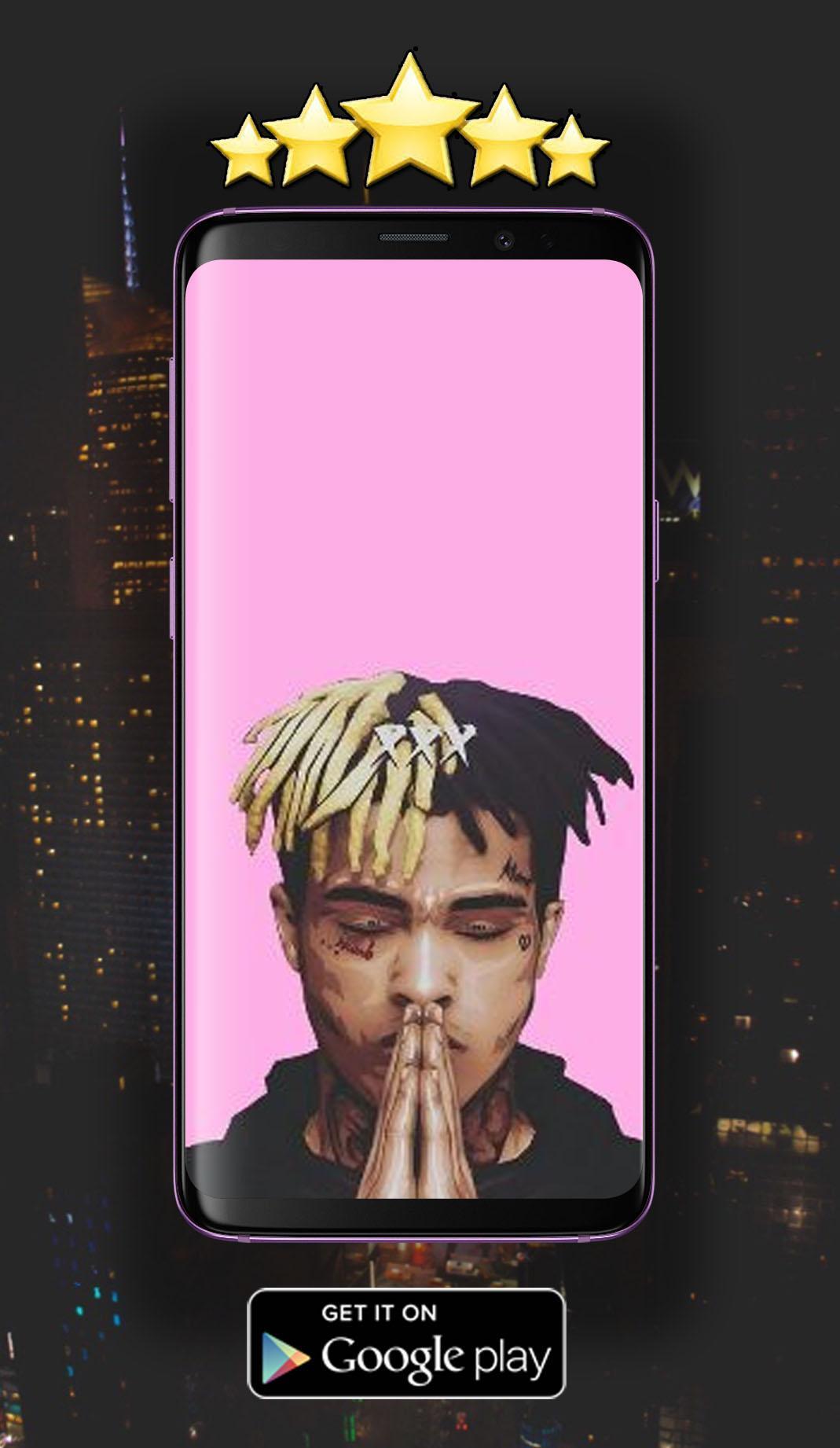 XXXTentacion ritratto sfondo rosa, 1069x1842 Verticale, Telefono