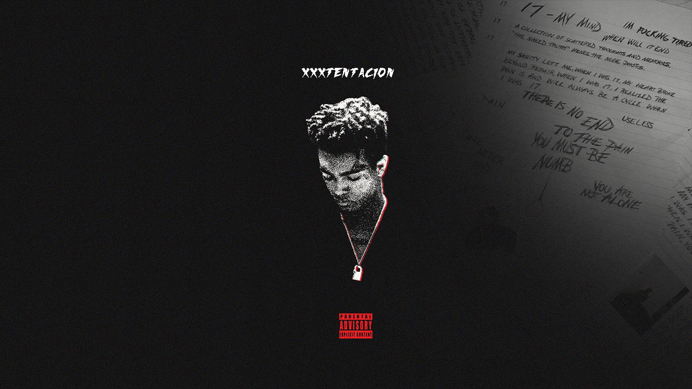 XXXTentacion Revenge silhouette scuro, 1080x1920 Full HD Verticale, iPhone