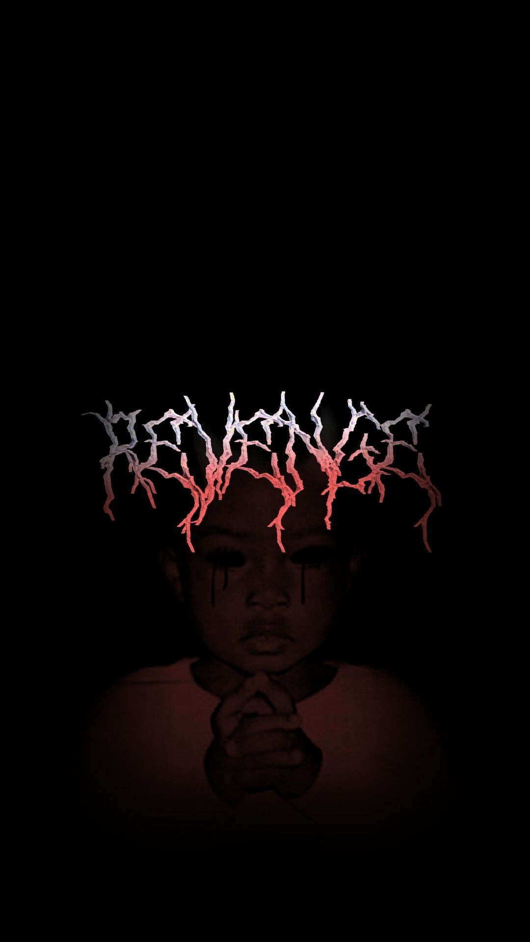 Ritratto scuro con logo Revenge, hip hop, 1080x1920 Verticale, Galaxy Tab