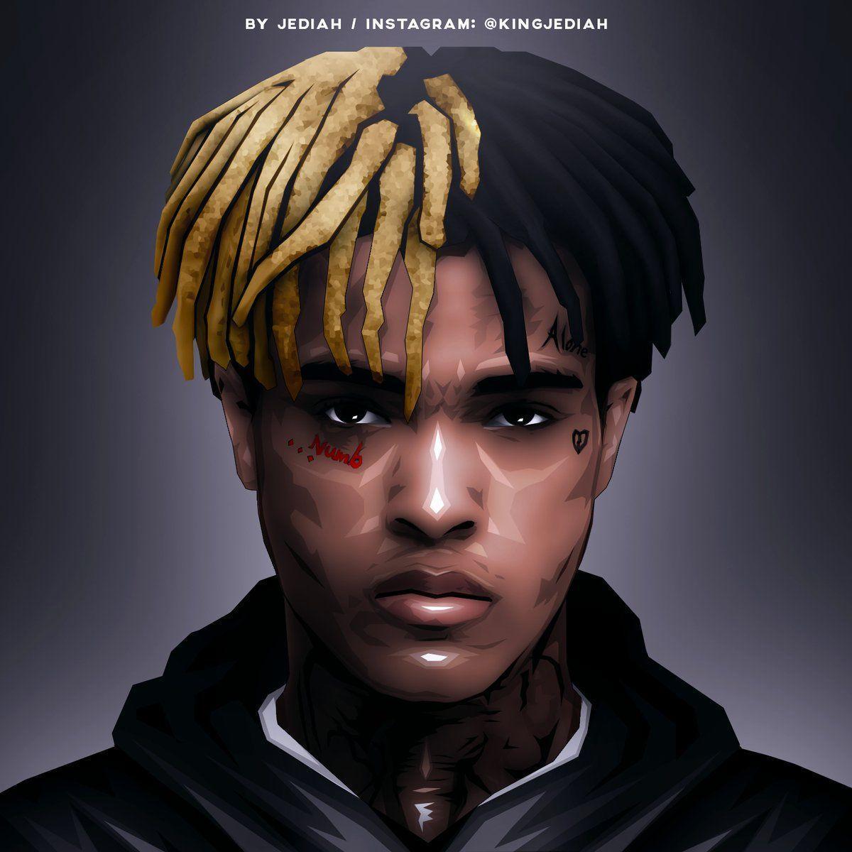 Ritratto XXXTentacion capelli biondi, 1200x1200 HD, Tablet Android