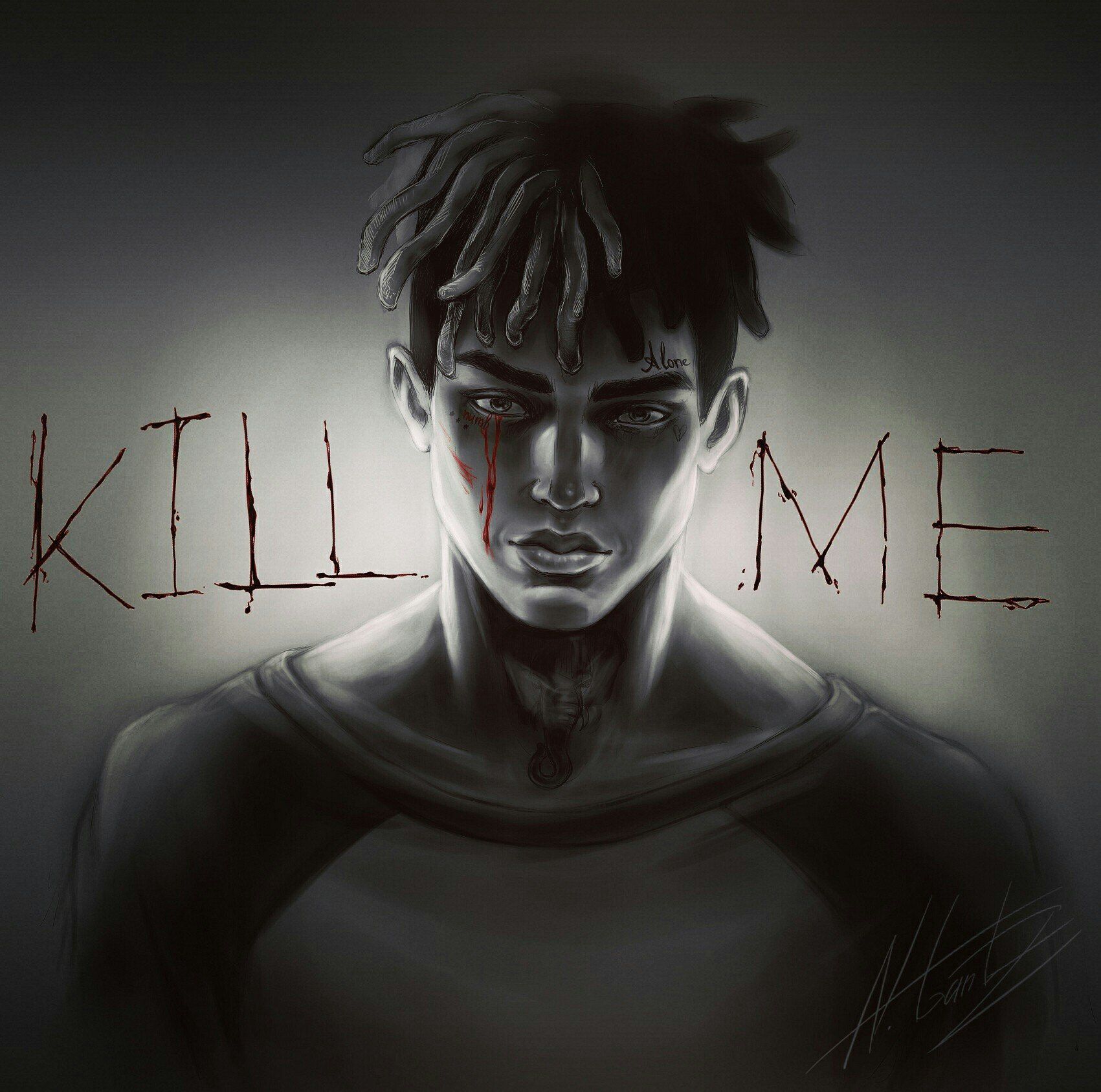 XXXTentacion ritratto scuro, 1701x1687 900p, Galaxy Tab