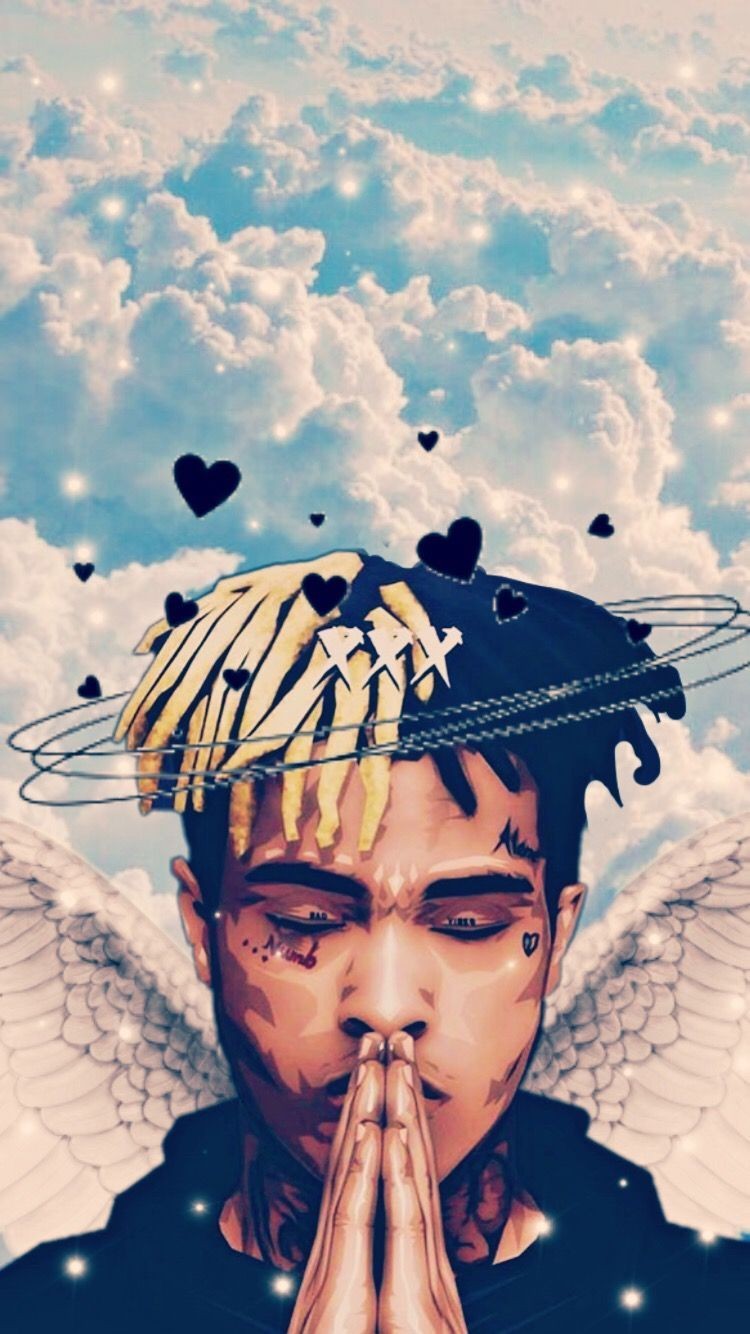 XXXTentacion angelo nuvole, 750x1334 Full HD Verticale, Tablet Android