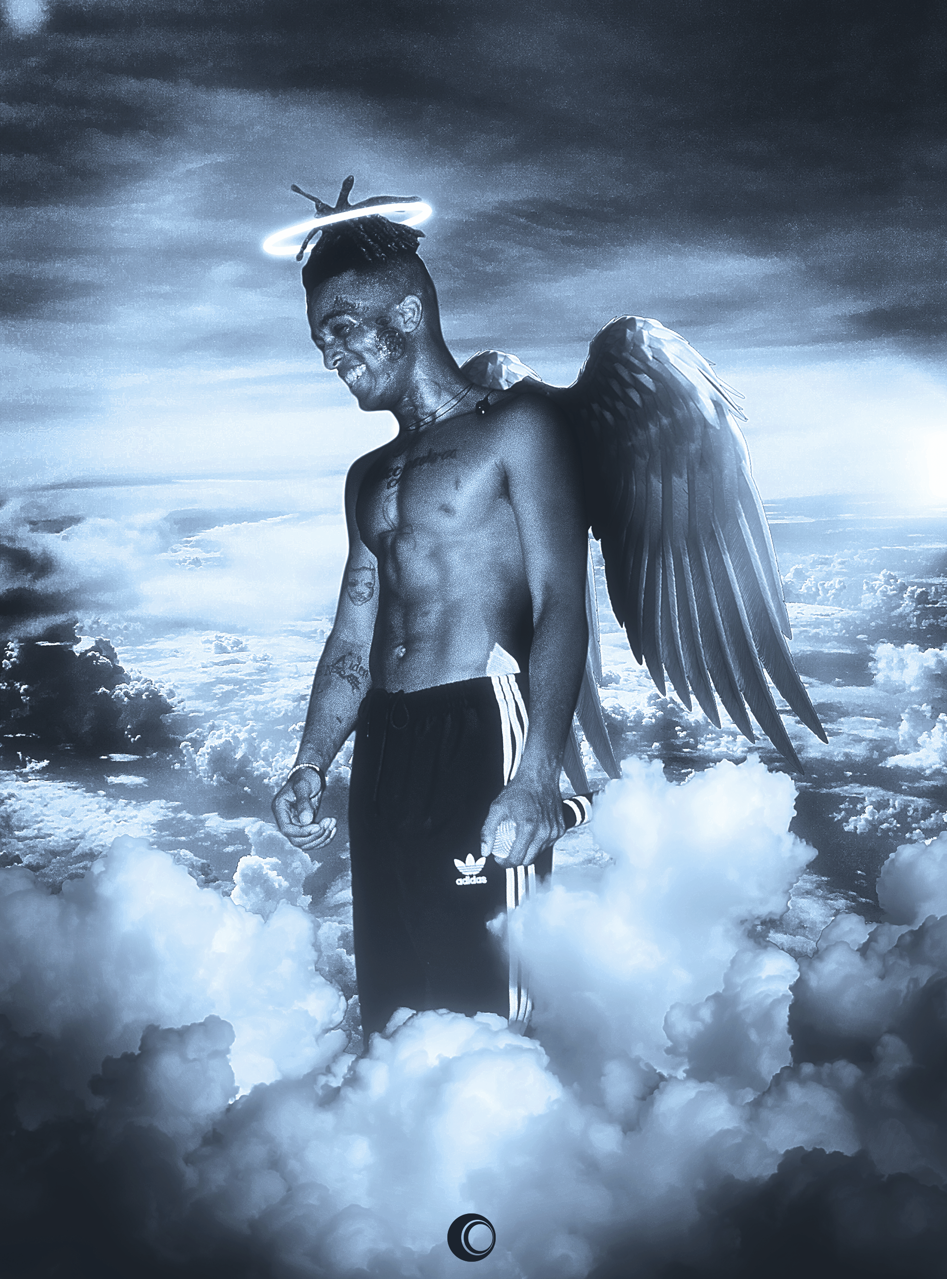 XXXTentacion angelo tra nuvole, 1920x2594 Verticale, Mobile